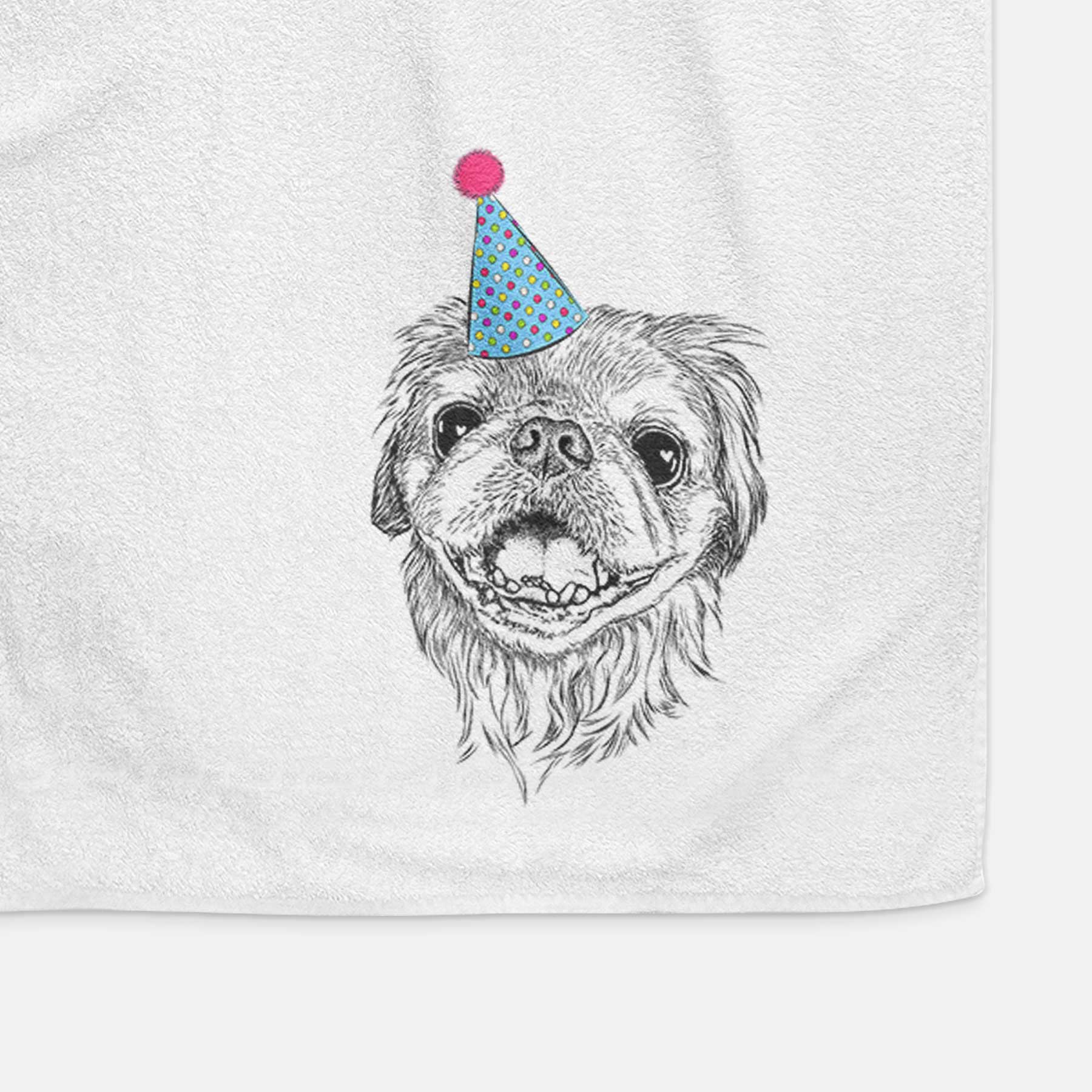 Wally the Pekingese Decorative Hand Towel