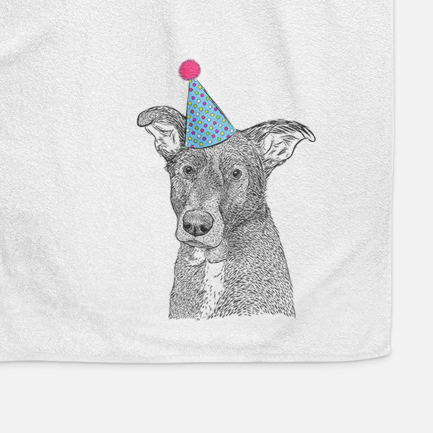 Wilbur the Shepherd Mix Decorative Hand Towel