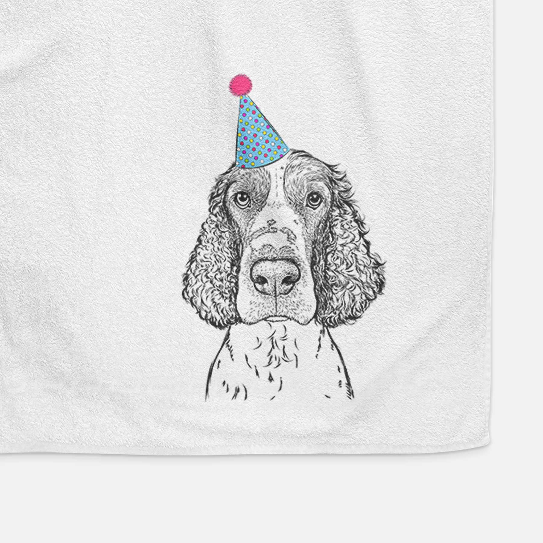 Wilbur the English Springer Spaniel Decorative Hand Towel