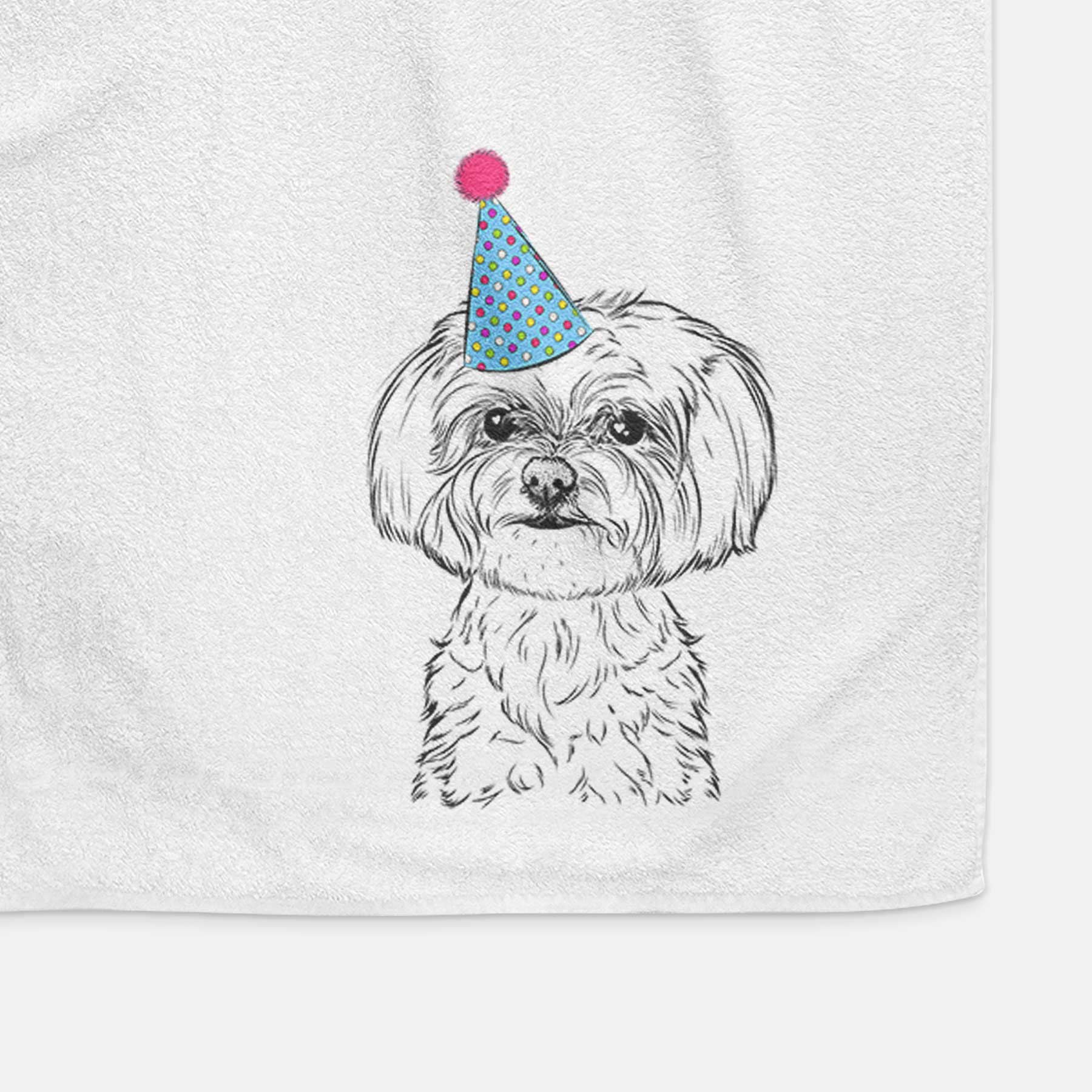 Willow the Maltese Decorative Hand Towel