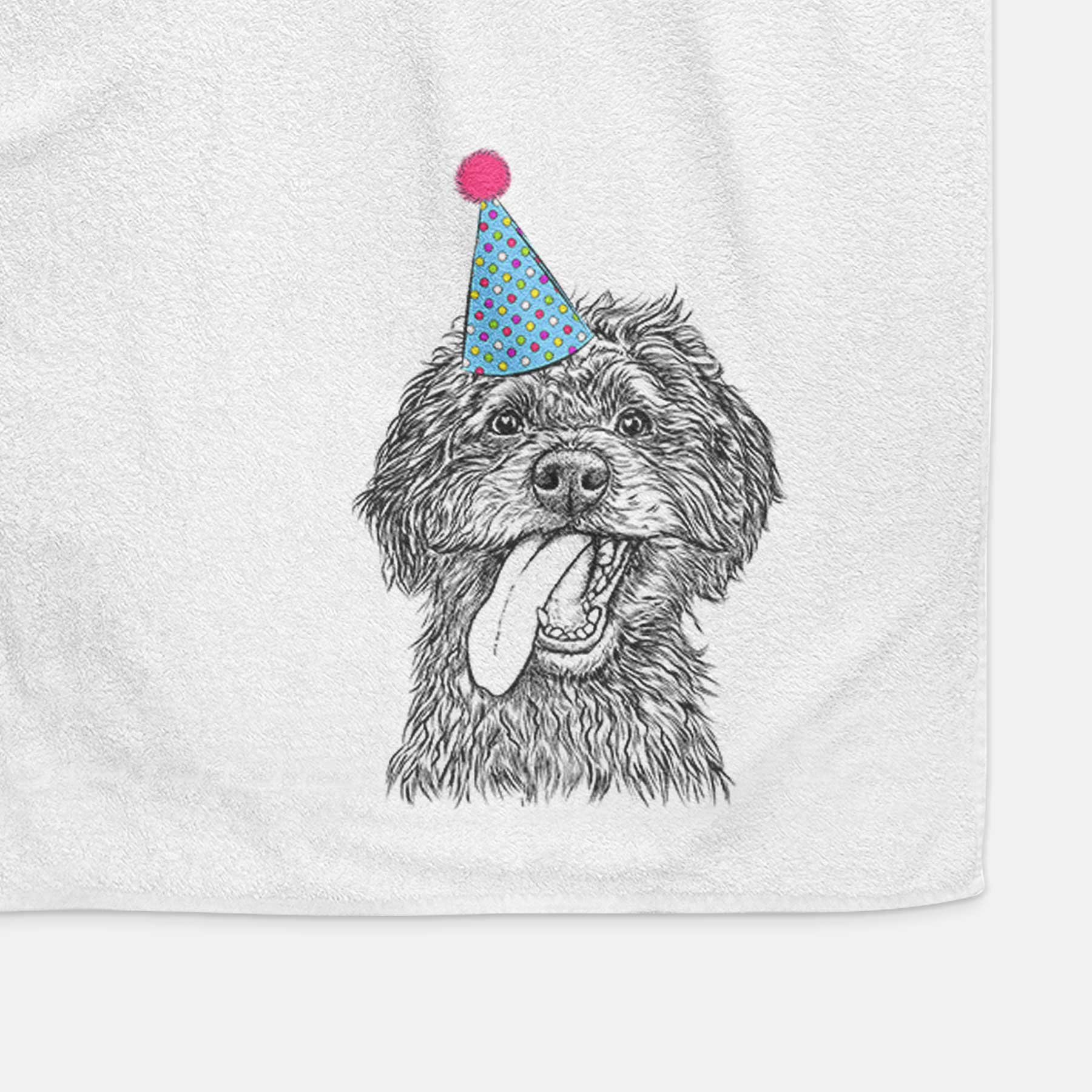 Winnie the Mini Aussiedoodle Decorative Hand Towel