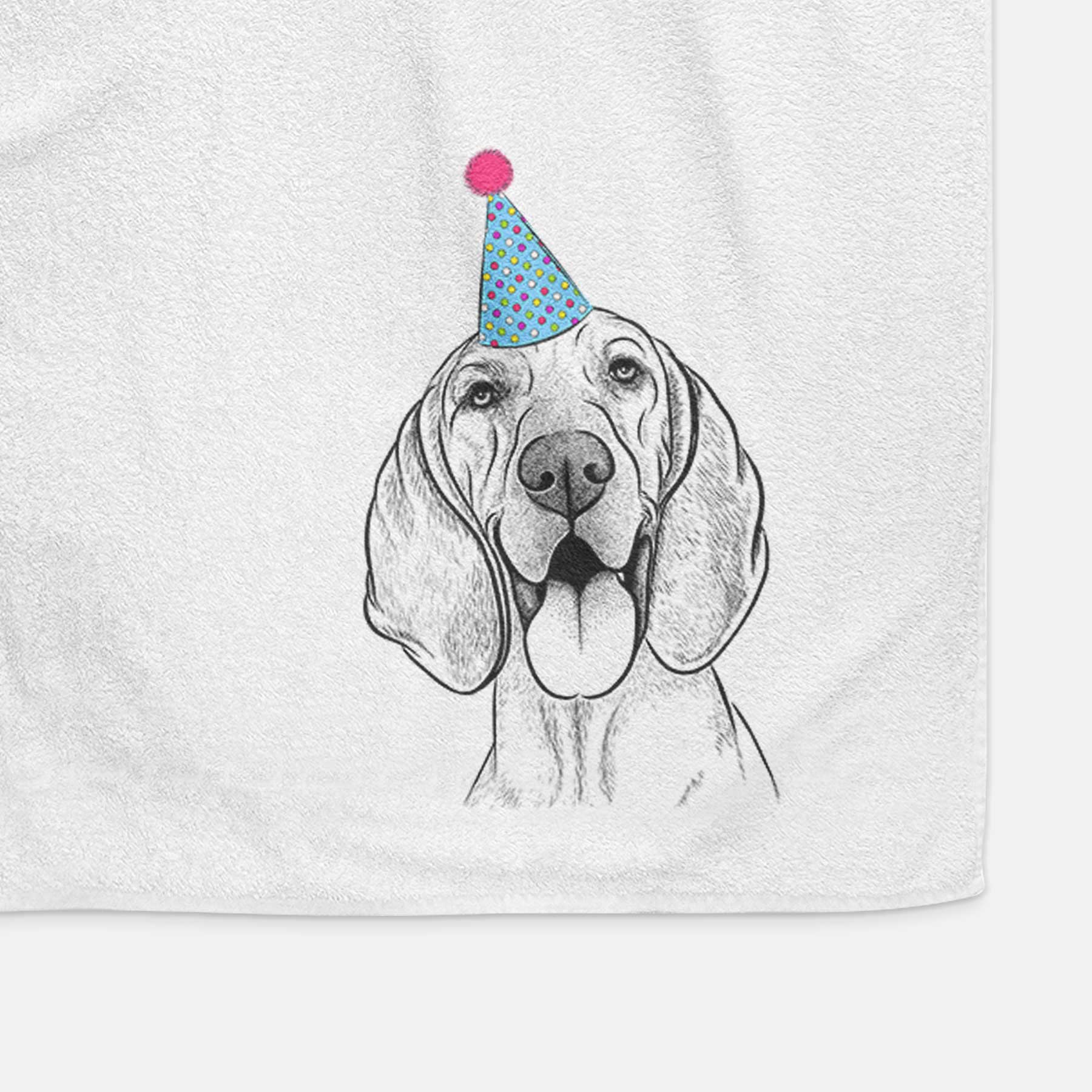 Winston the Redbone Coonhound Decorative Hand Towel