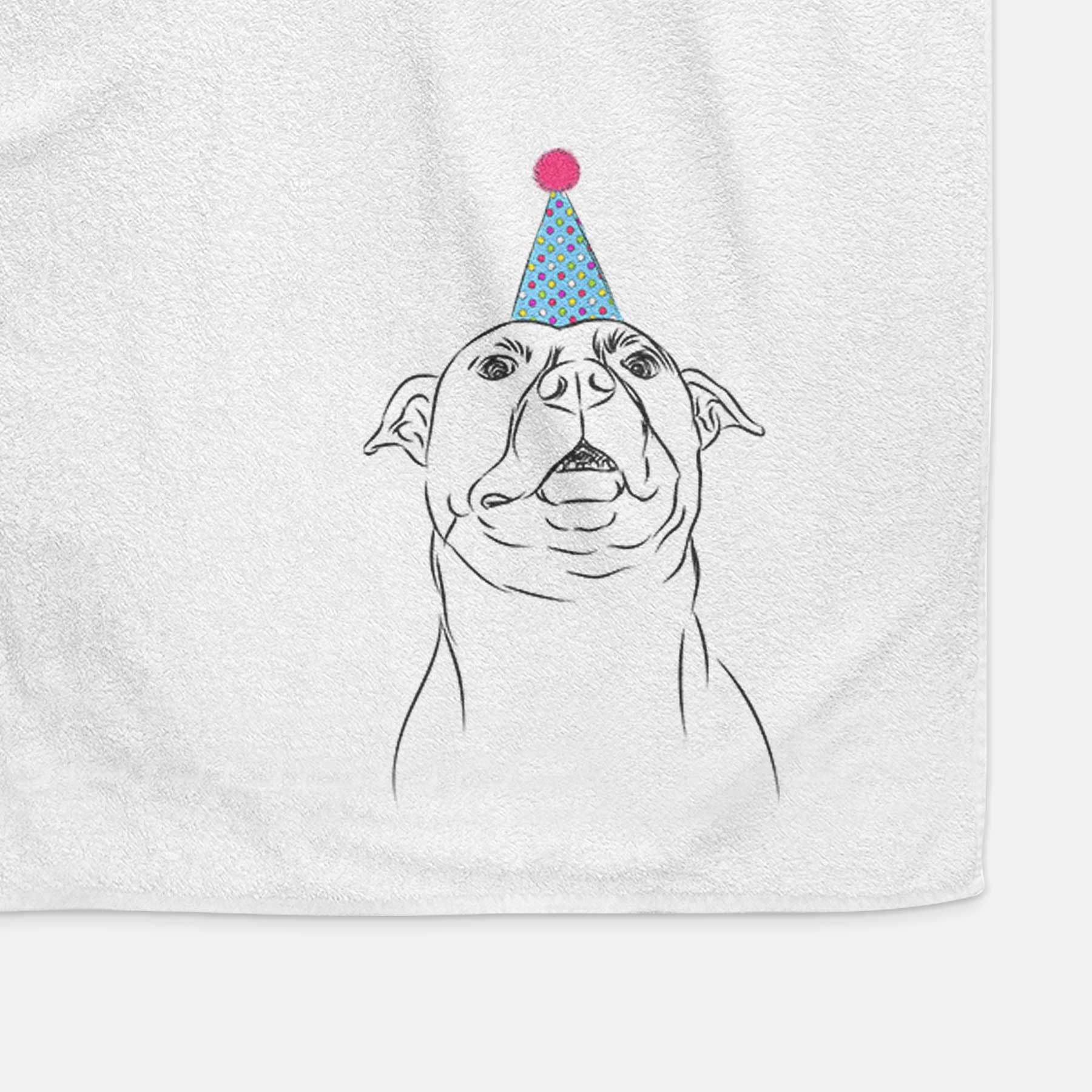 Zada the Pitbull Decorative Hand Towel