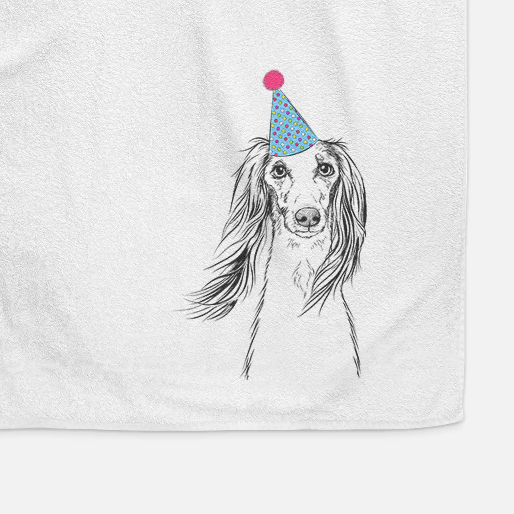 Zahra the Saluki Decorative Hand Towel