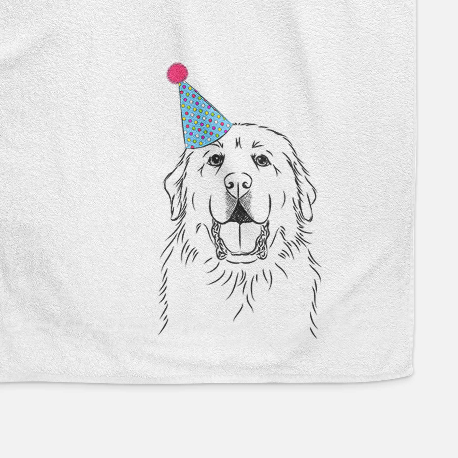 Zeus the Great Pyrenees Decorative Hand Towel