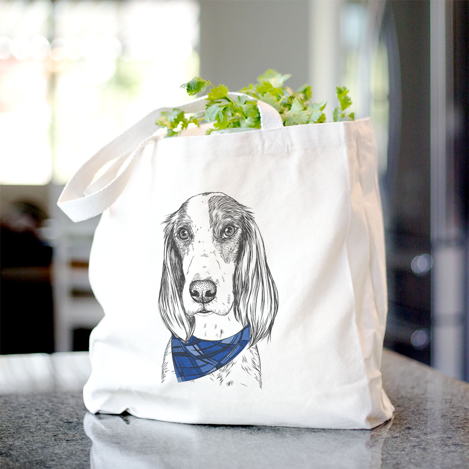 Aline the Irish Red and White Setter - Tote Bag