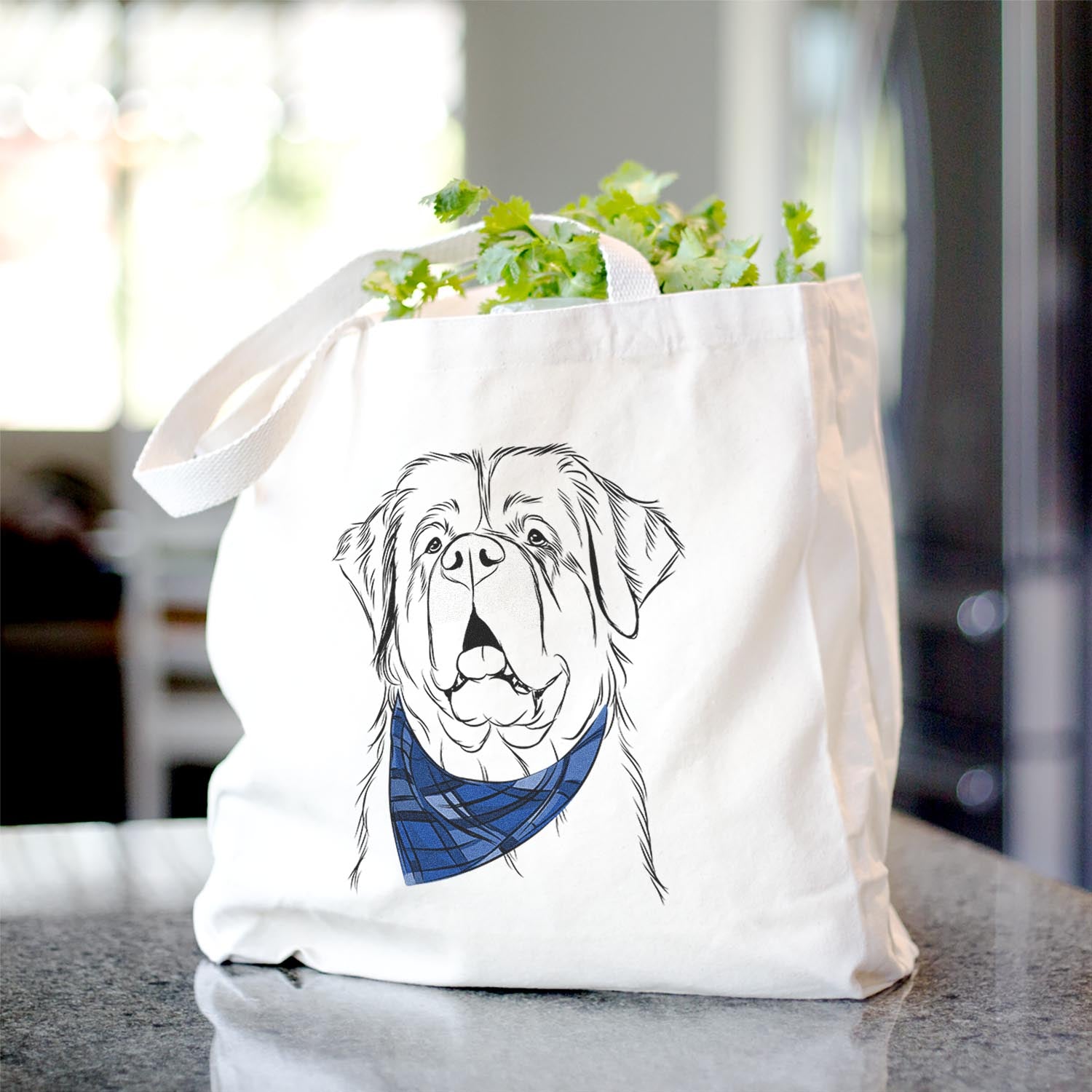 Atlas the Saint Bernard - Tote Bag