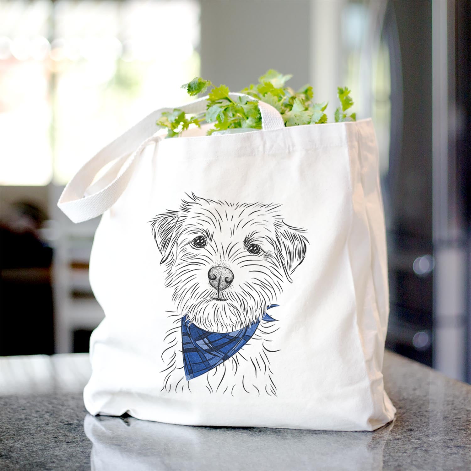 Benjamin the Border Terrier - Tote Bag