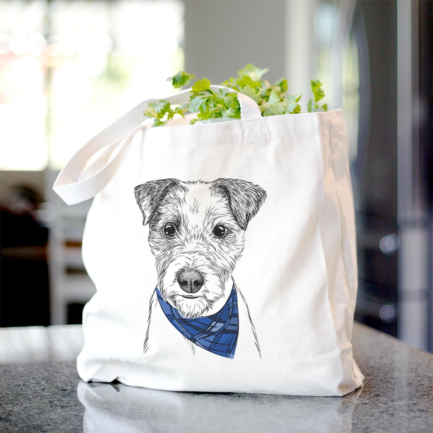 Bogart the Parsons Russell Terrier - Tote Bag