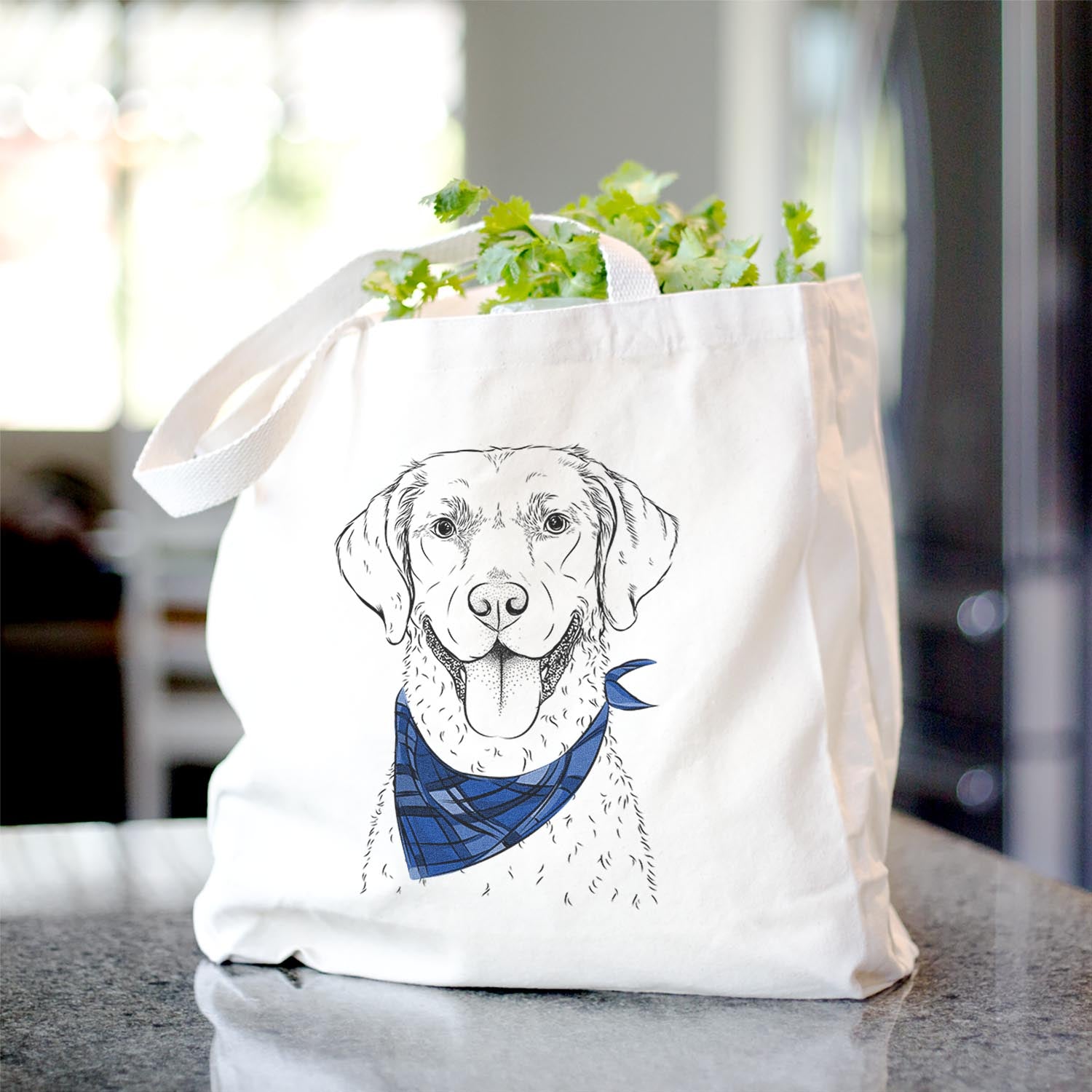 Chip the Chesapeake Bay Retriever - Tote Bag