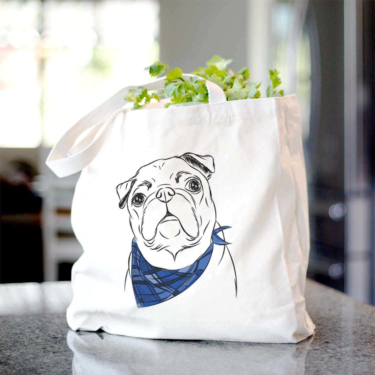 Darling Chloe the Pug - Tote Bag