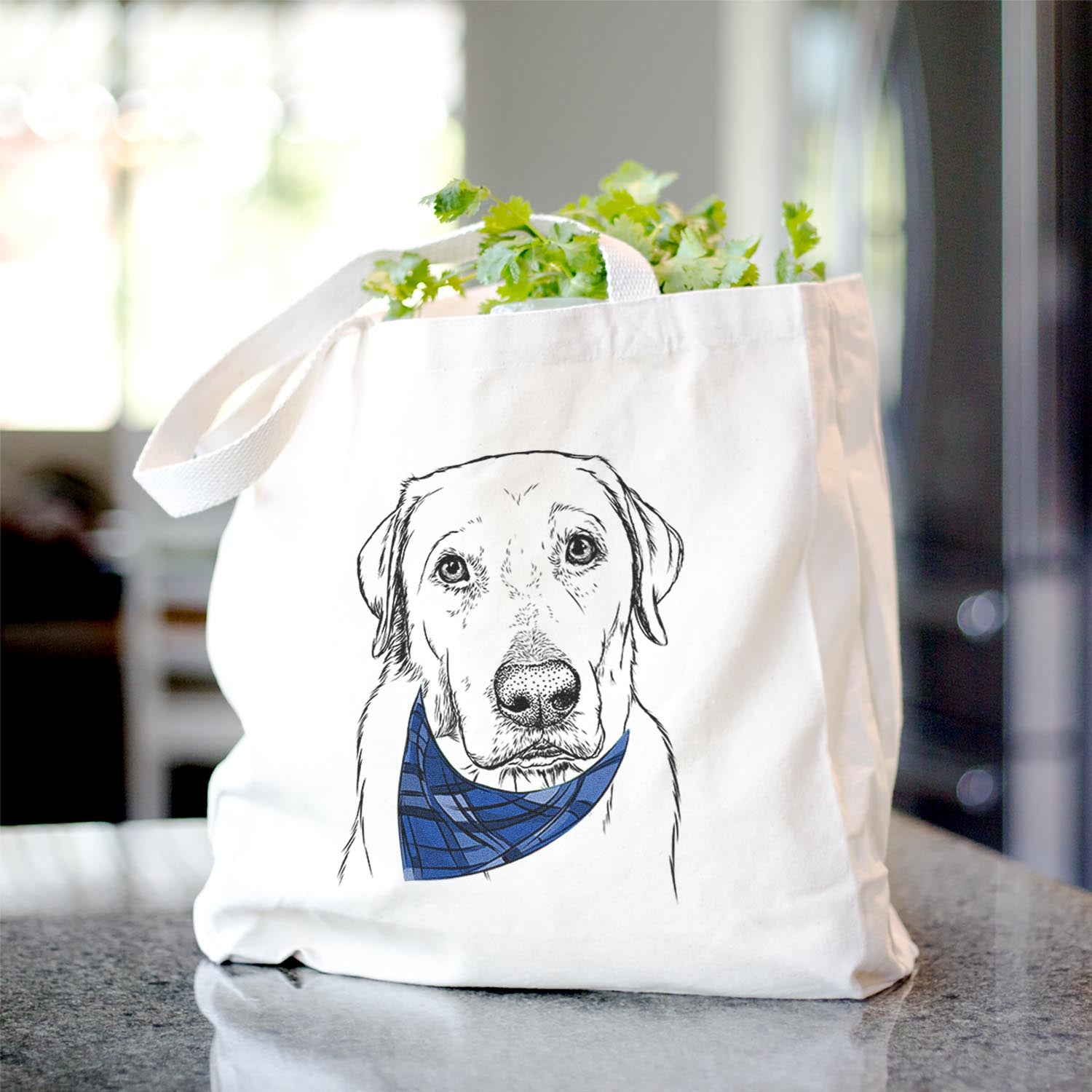 Duke the Yellow Lab - Tote Bag