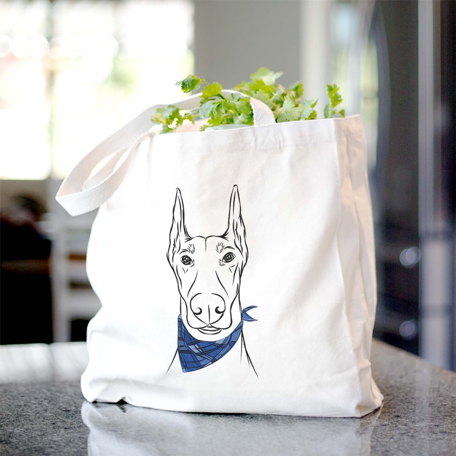 Duke the Doberman Pinscher - Tote Bag