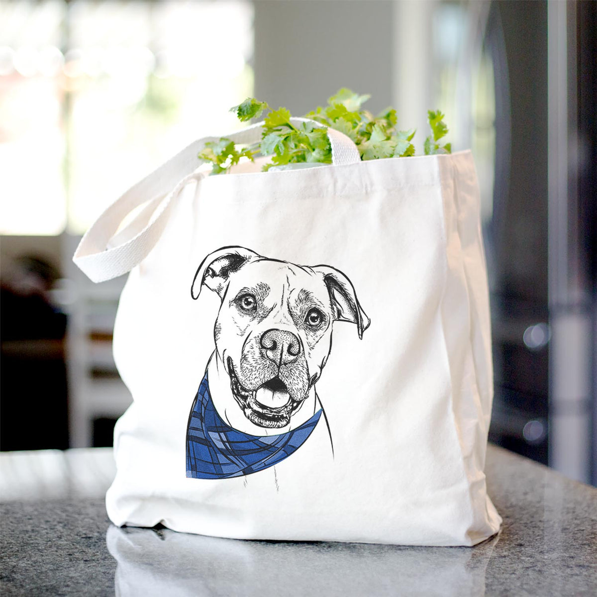 Frankie Tankie the Boxer Mix - Tote Bag