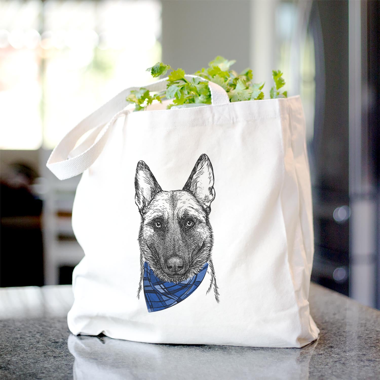 Gunther the Belgian Malinois - Tote Bag