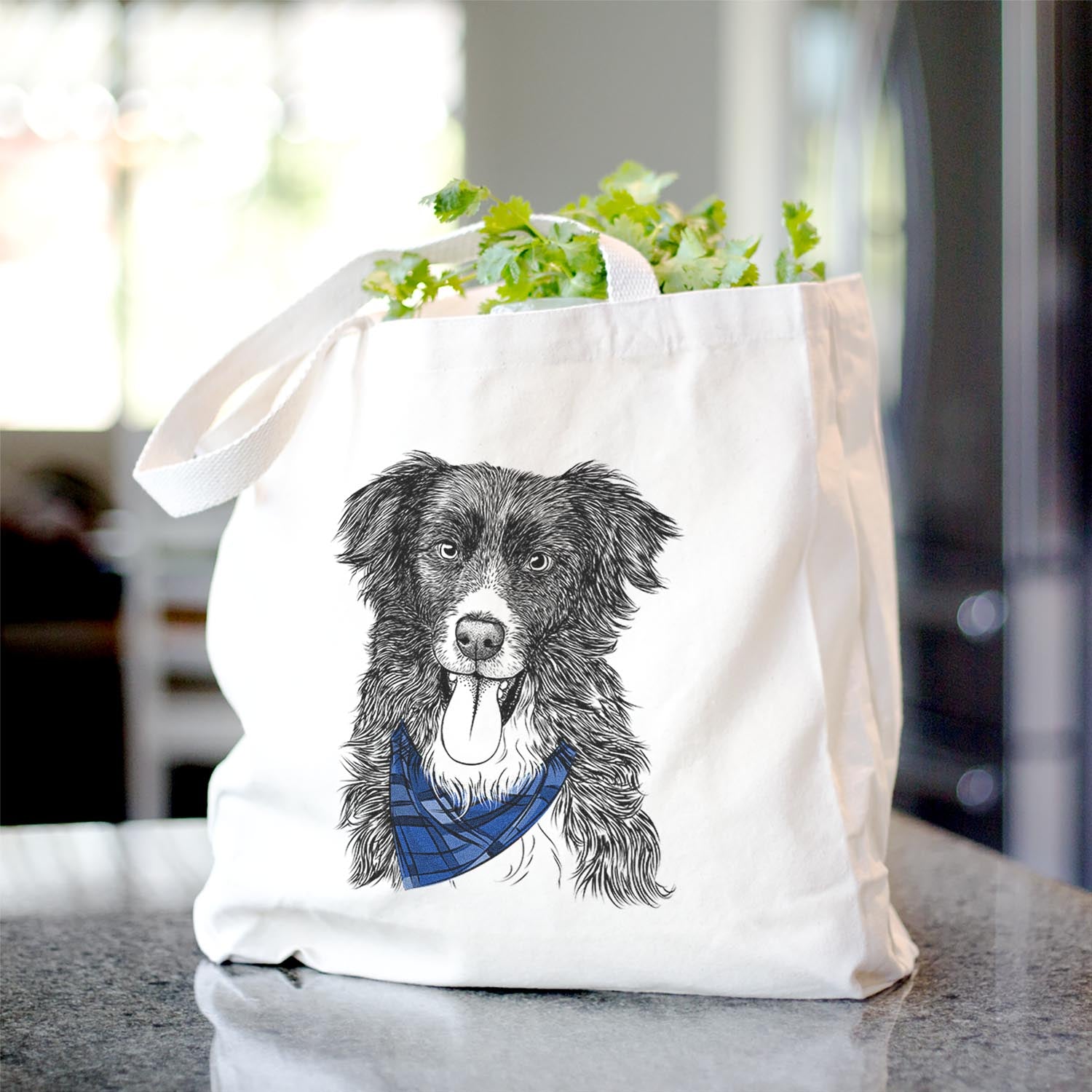 Indi the Border Collie - Tote Bag