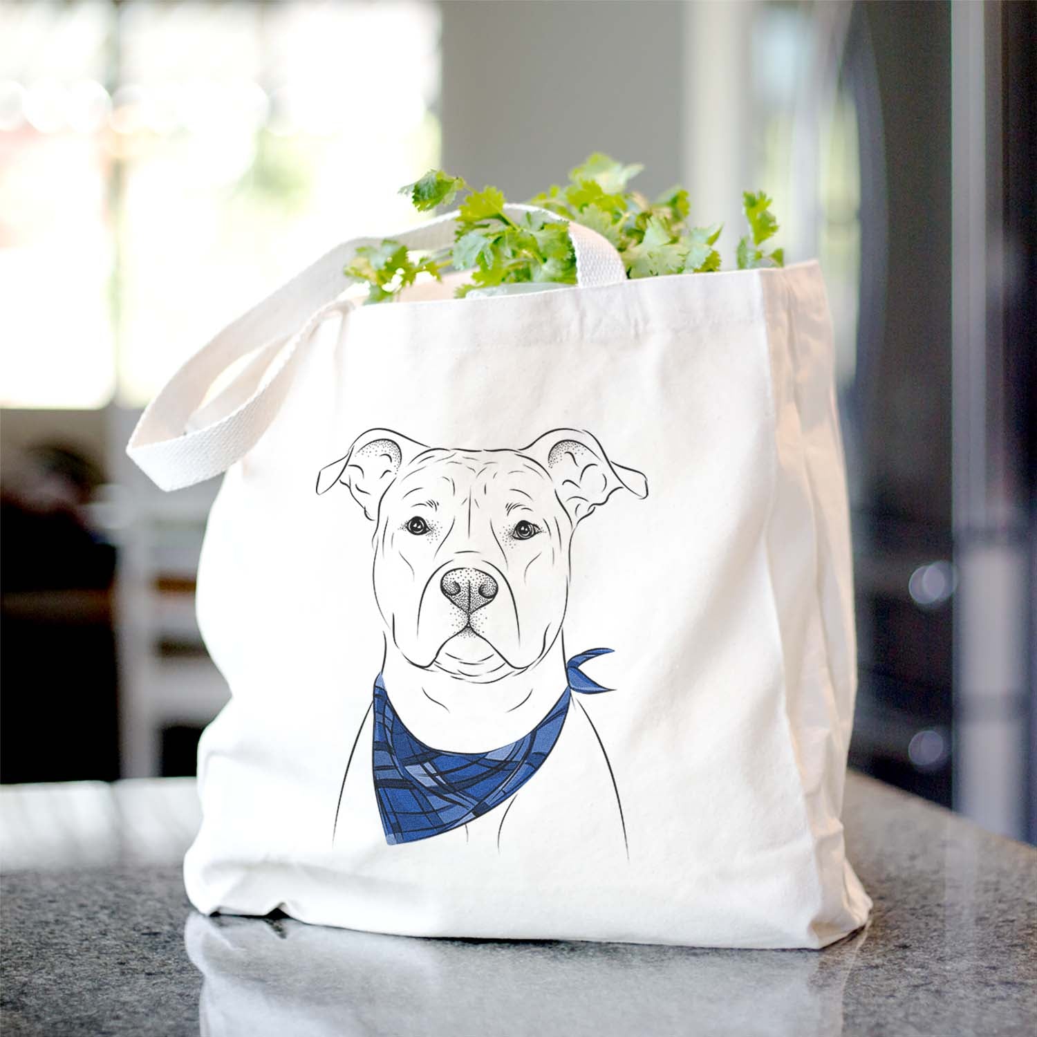 Jethro the American Staffordshire Terrier - Tote Bag