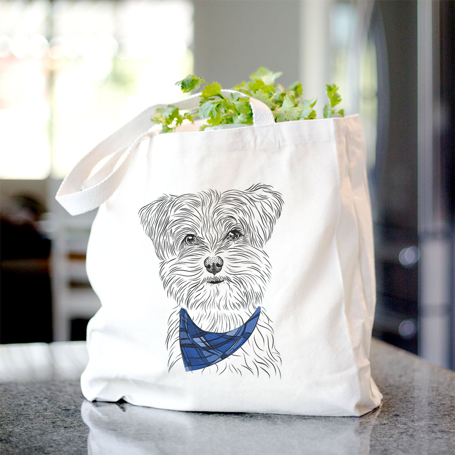 Kiwi the Morkie - Tote Bag