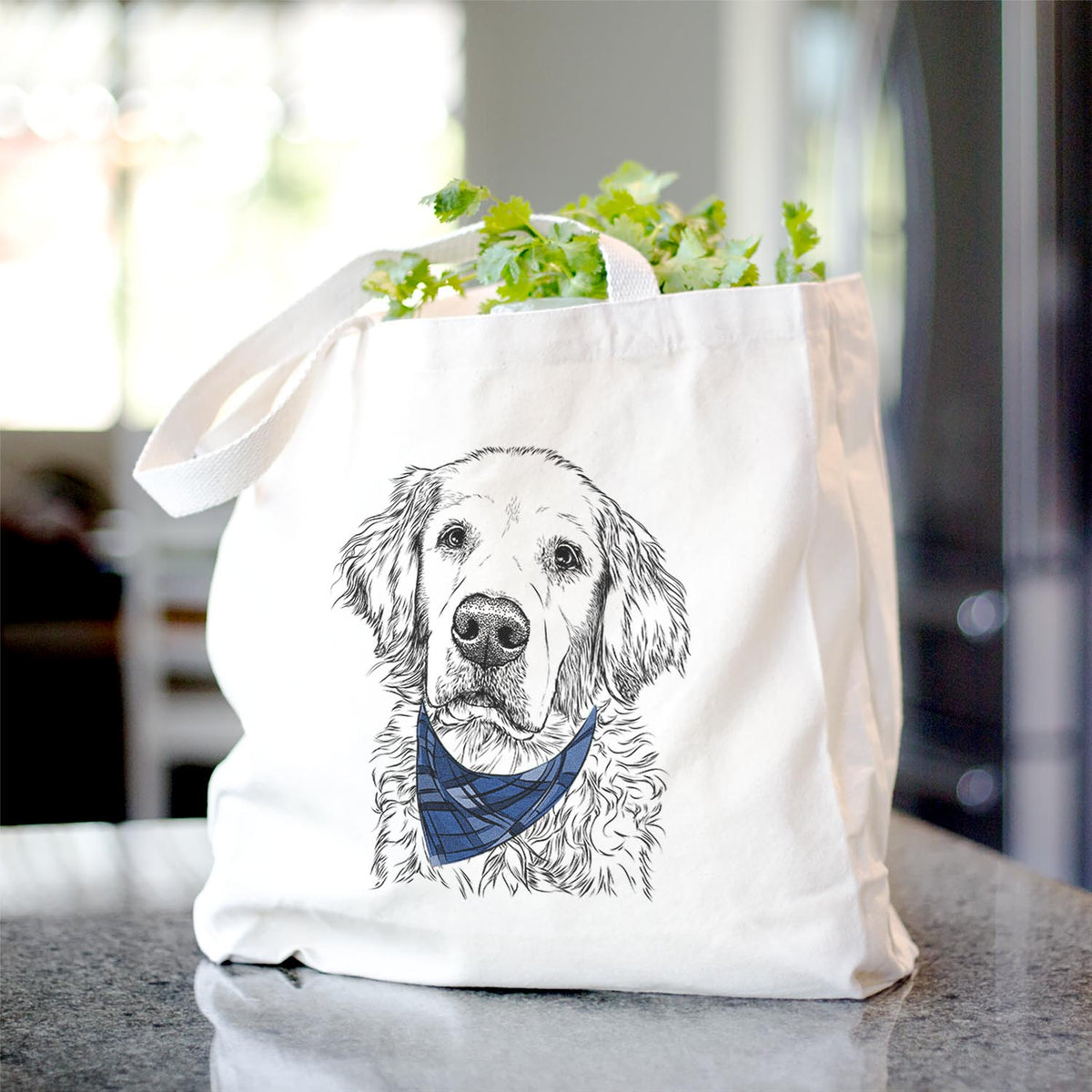 Loganator the Golden Retriever - Tote Bag