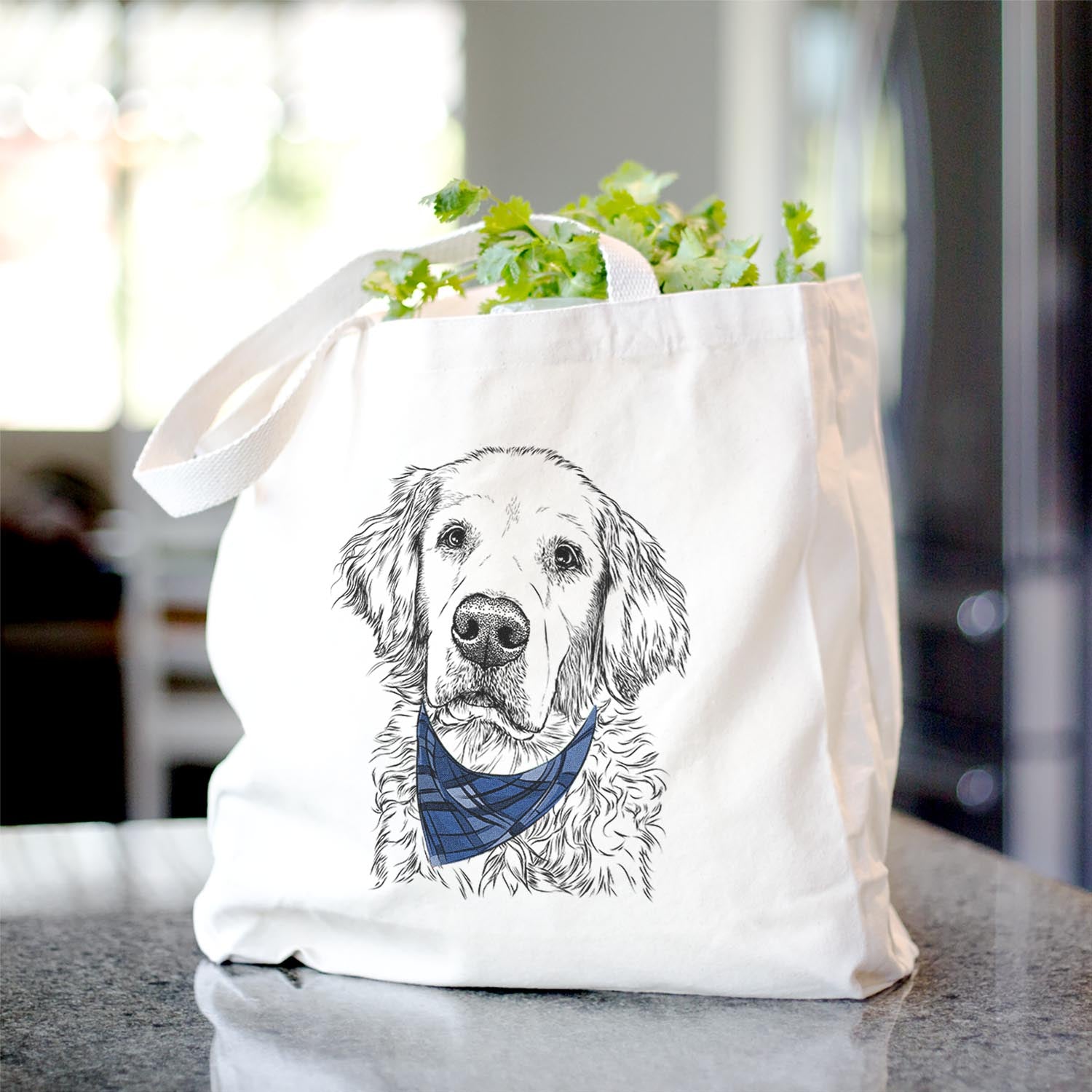 Loganator the Golden Retriever - Tote Bag