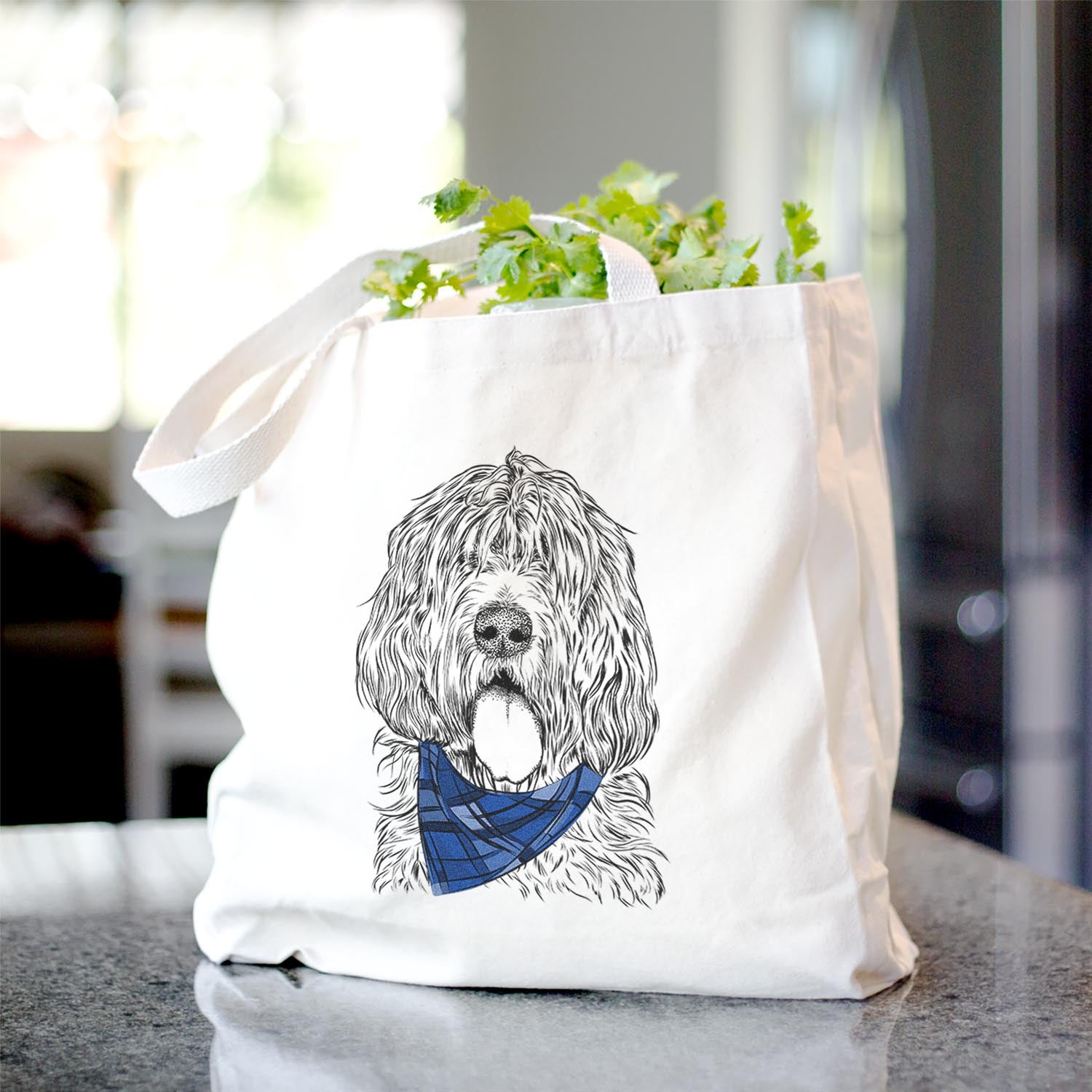 Lou the Otterhound - Tote Bag