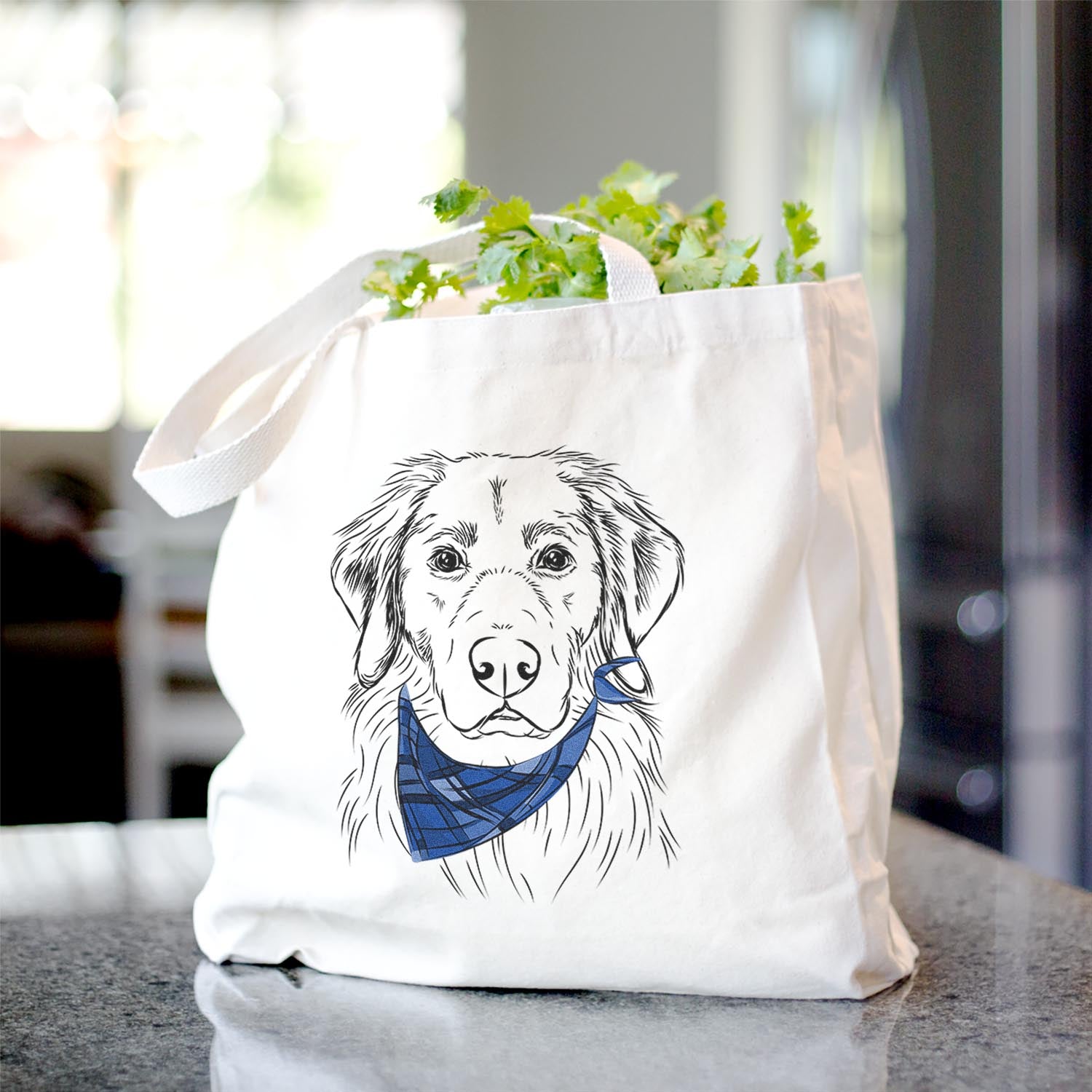 Marley the Golden Retriever - Tote Bag