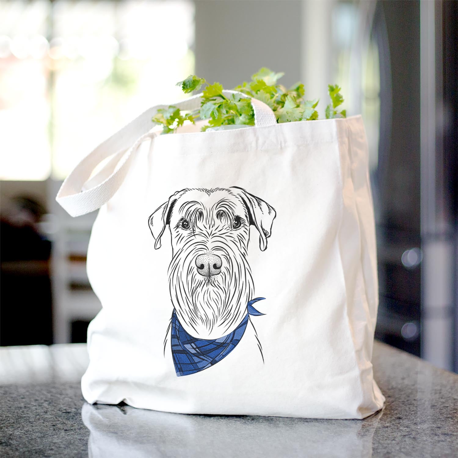 Milton the Standard Schnauzer - Tote Bag