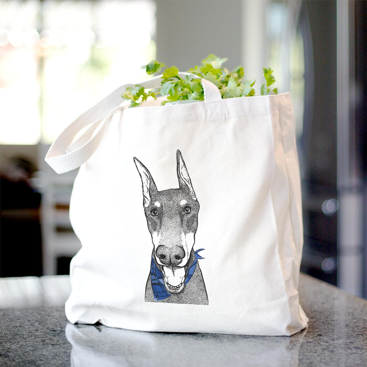 Sir Duke the Doberman Pinscher - Tote Bag