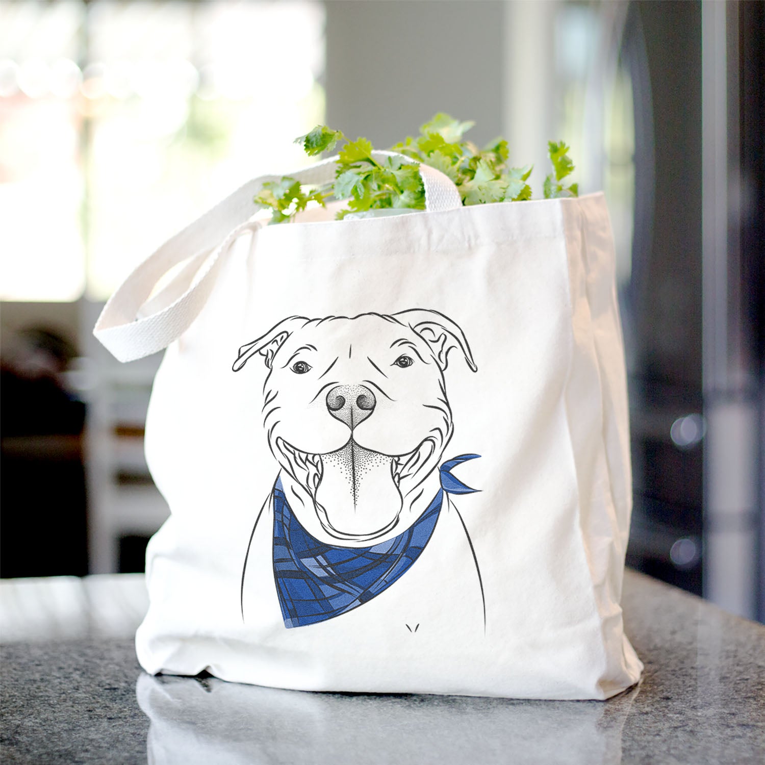 Wafer the Staffordshire Bull Terrier - Tote Bag