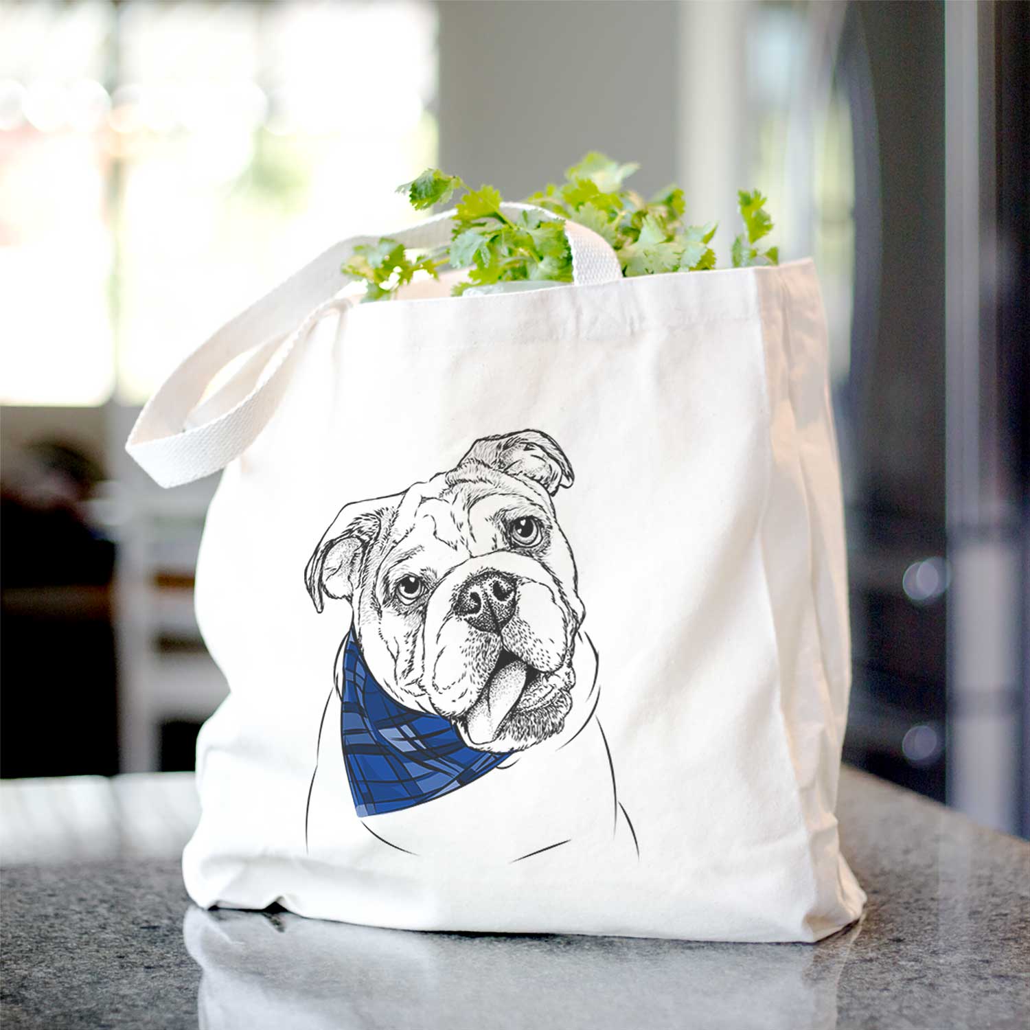 Benson the English Bulldog - Tote Bag