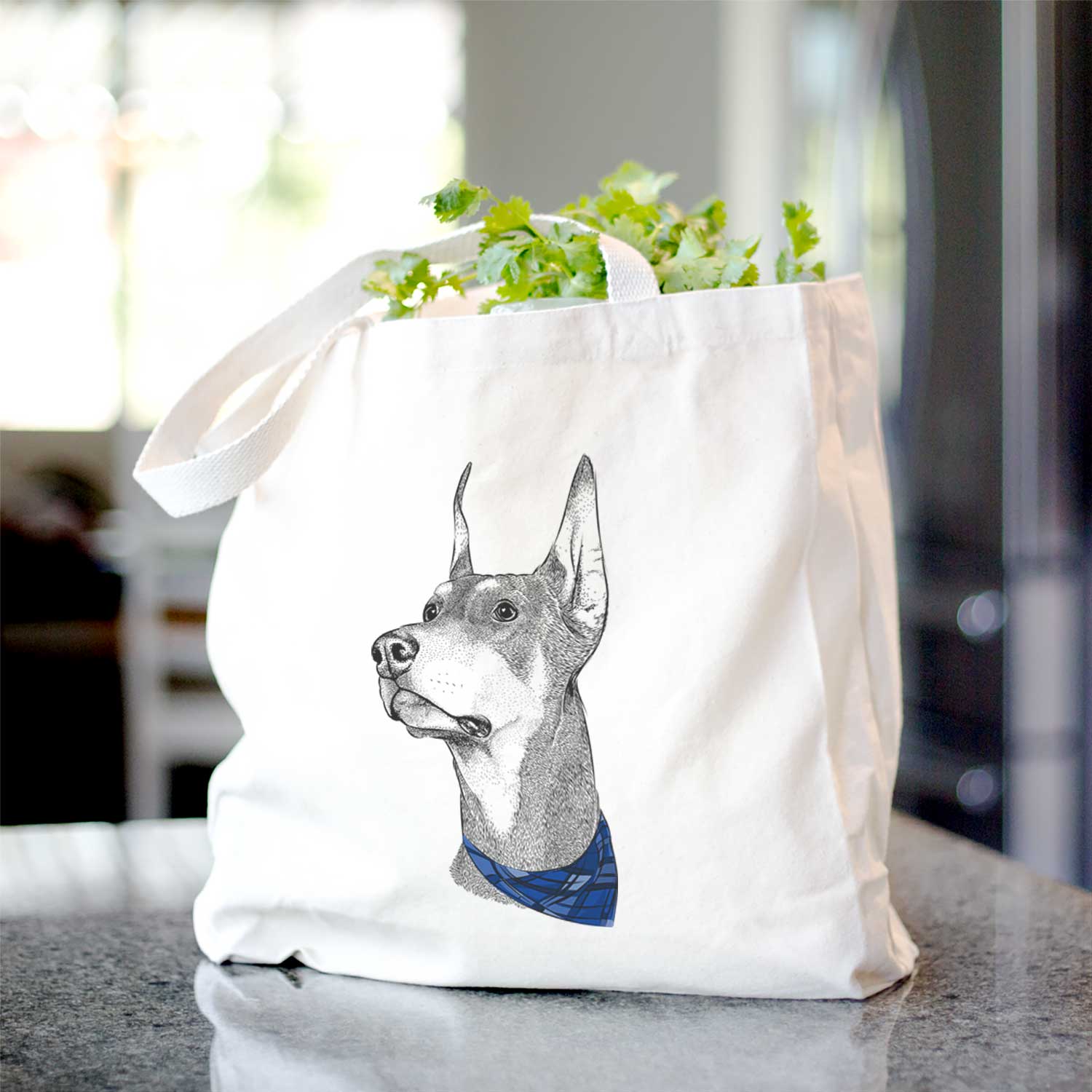 Cenza the Doberman Pinscher - Tote Bag