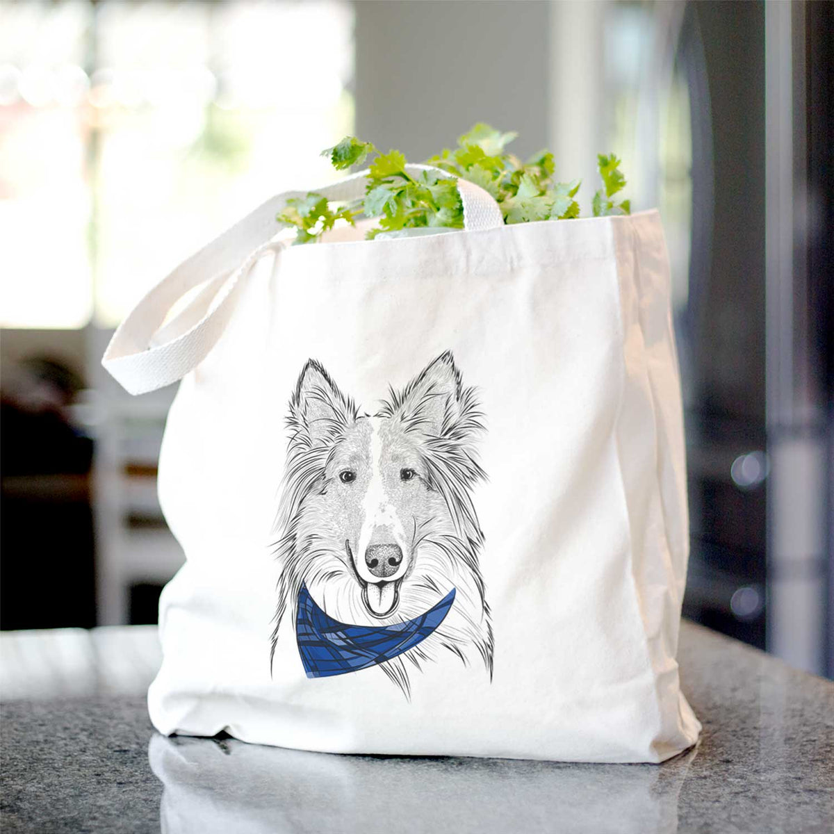 Conrad the Rough Collie - Tote Bag