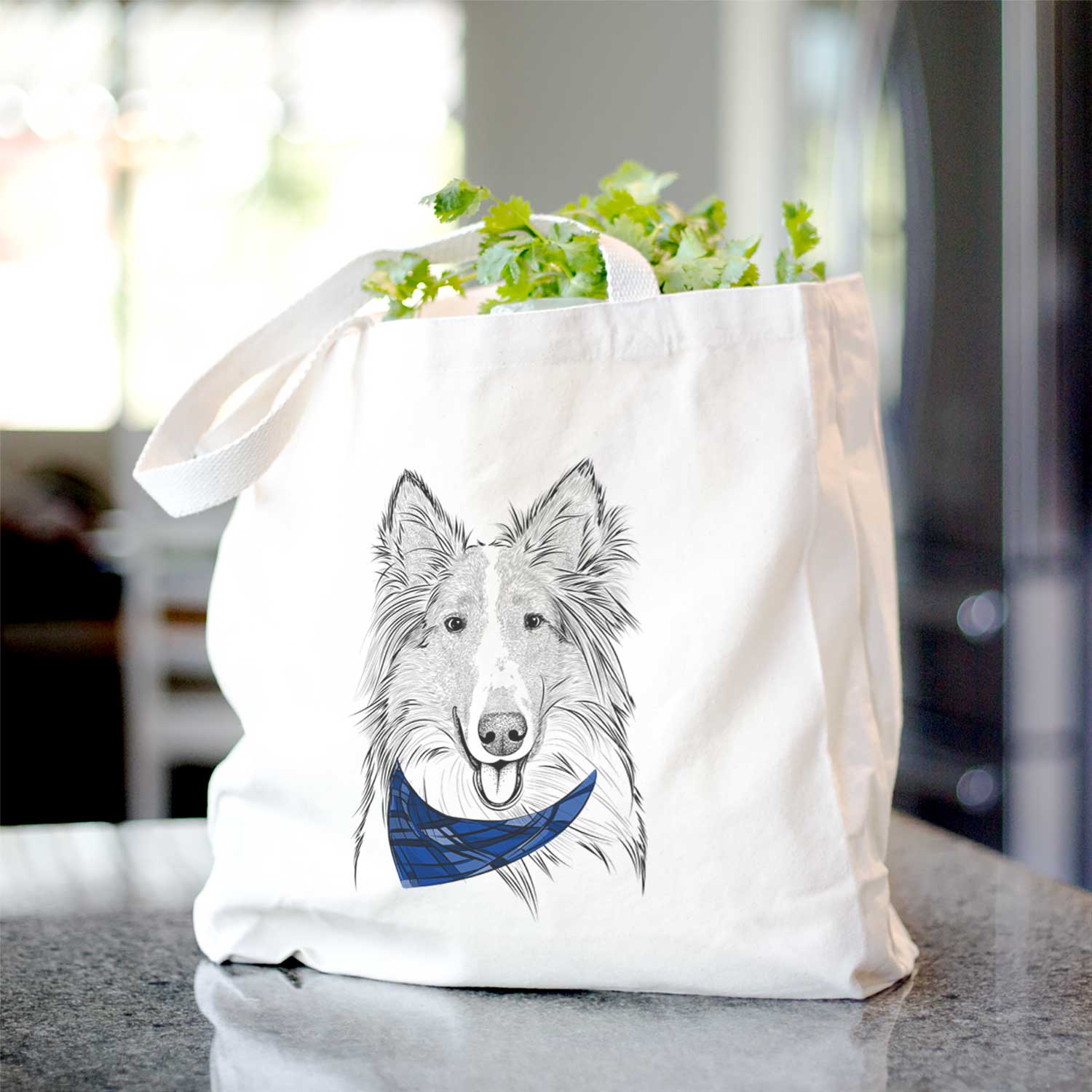 Conrad the Rough Collie - Tote Bag