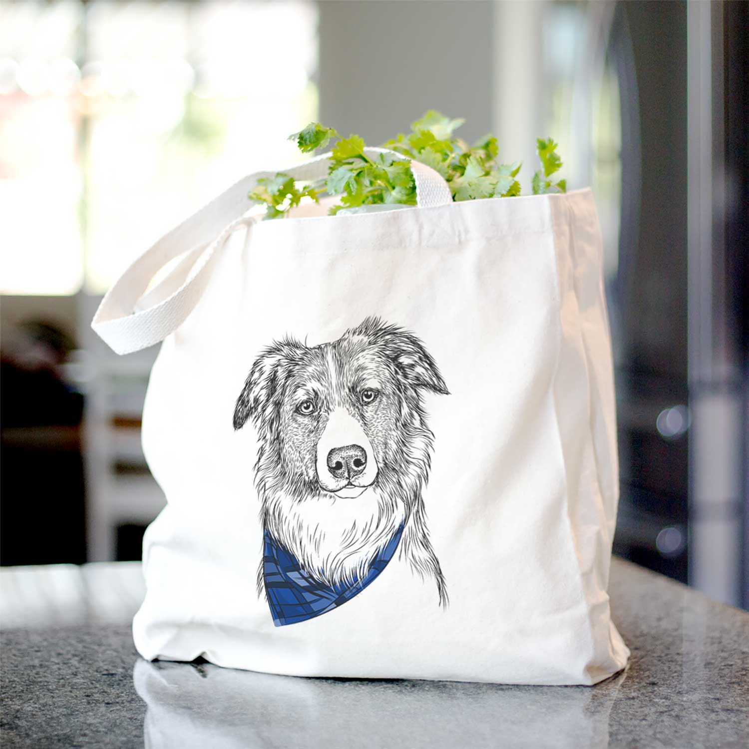 Cynder the English Shepherd - Tote Bag