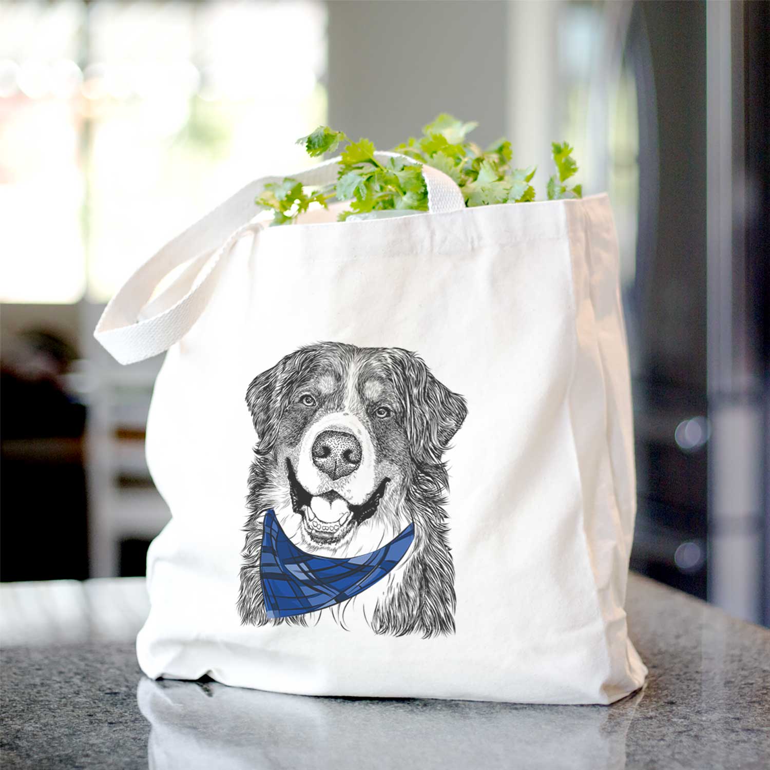 Eiger the Bernese Mountain Dog - Tote Bag