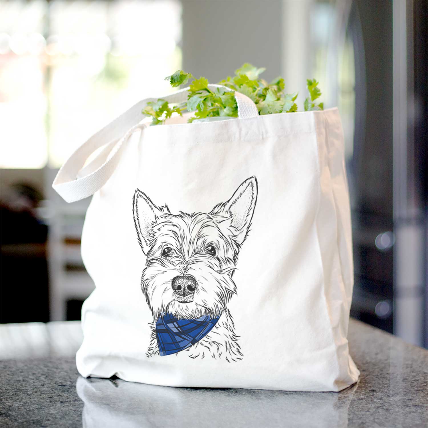 Grizel the West Highland Terrier - Tote Bag