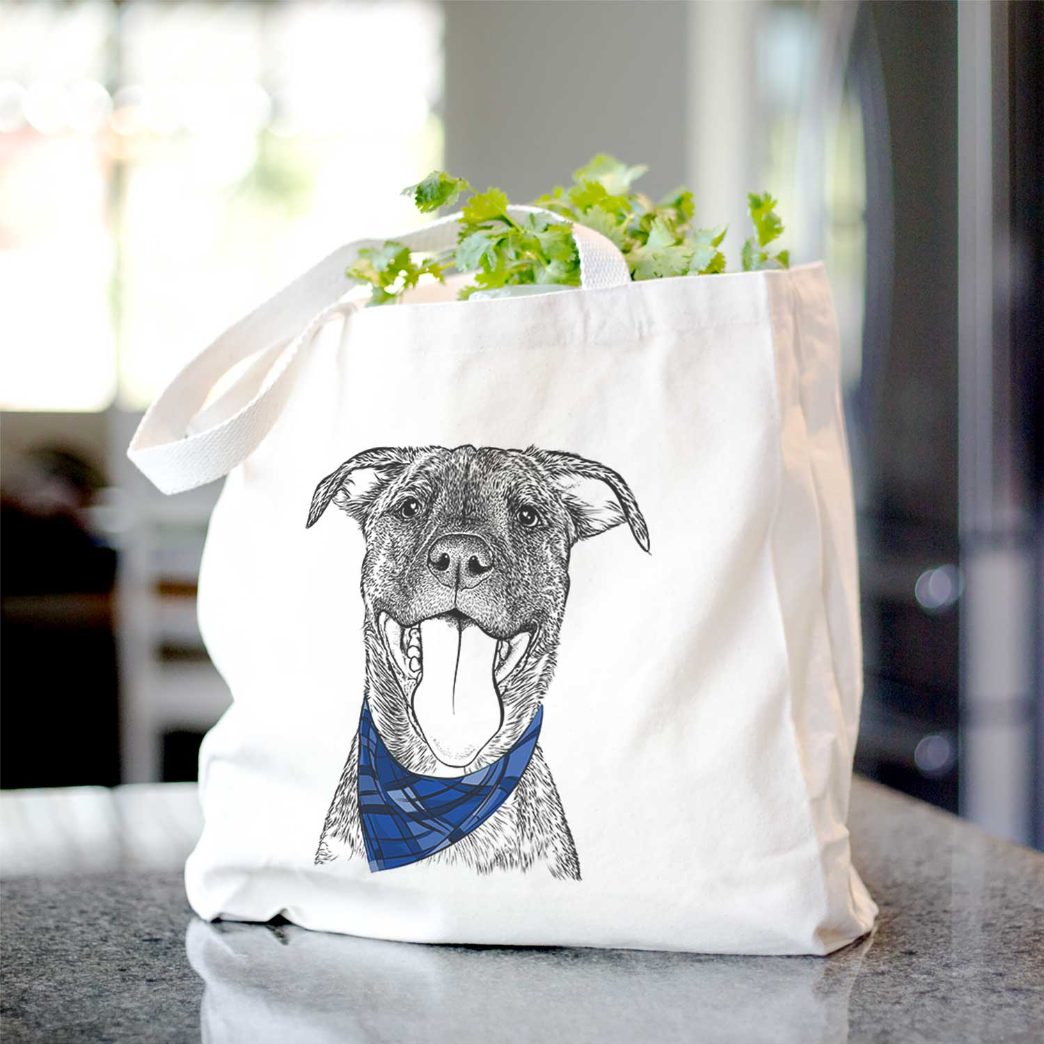 Harley the Pitbull Mix - Tote Bag