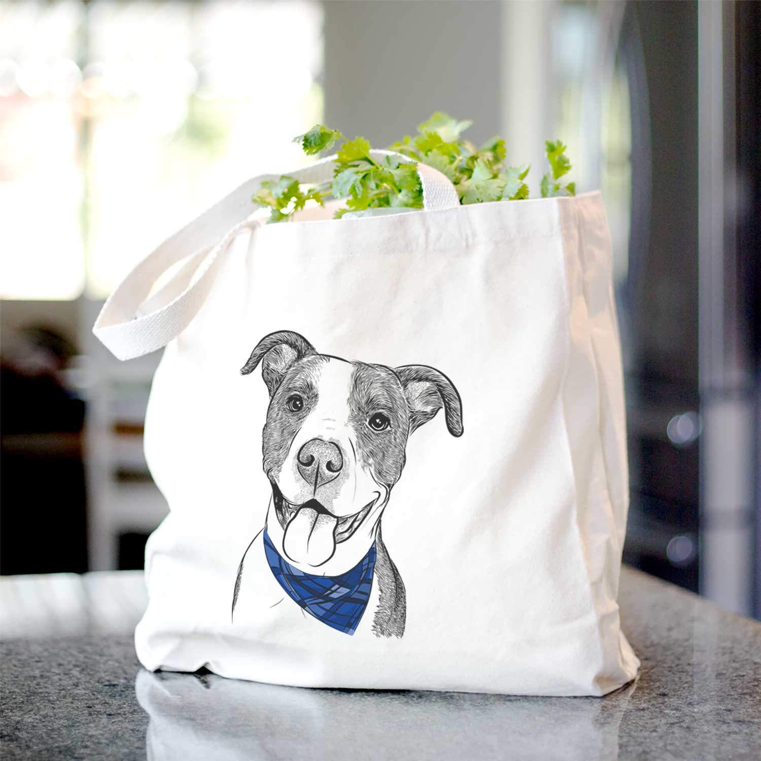 Jax the American Pitbull Terrier Mix - Tote Bag