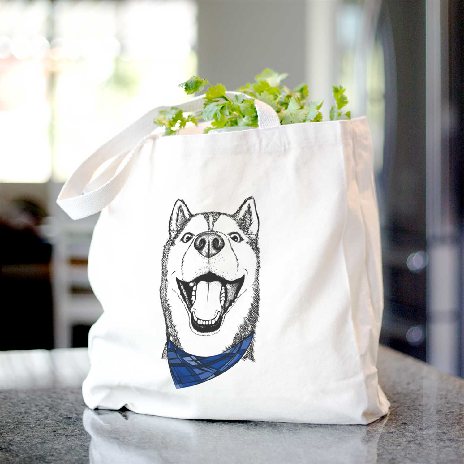 Little Country the Siberian Husky - Tote Bag