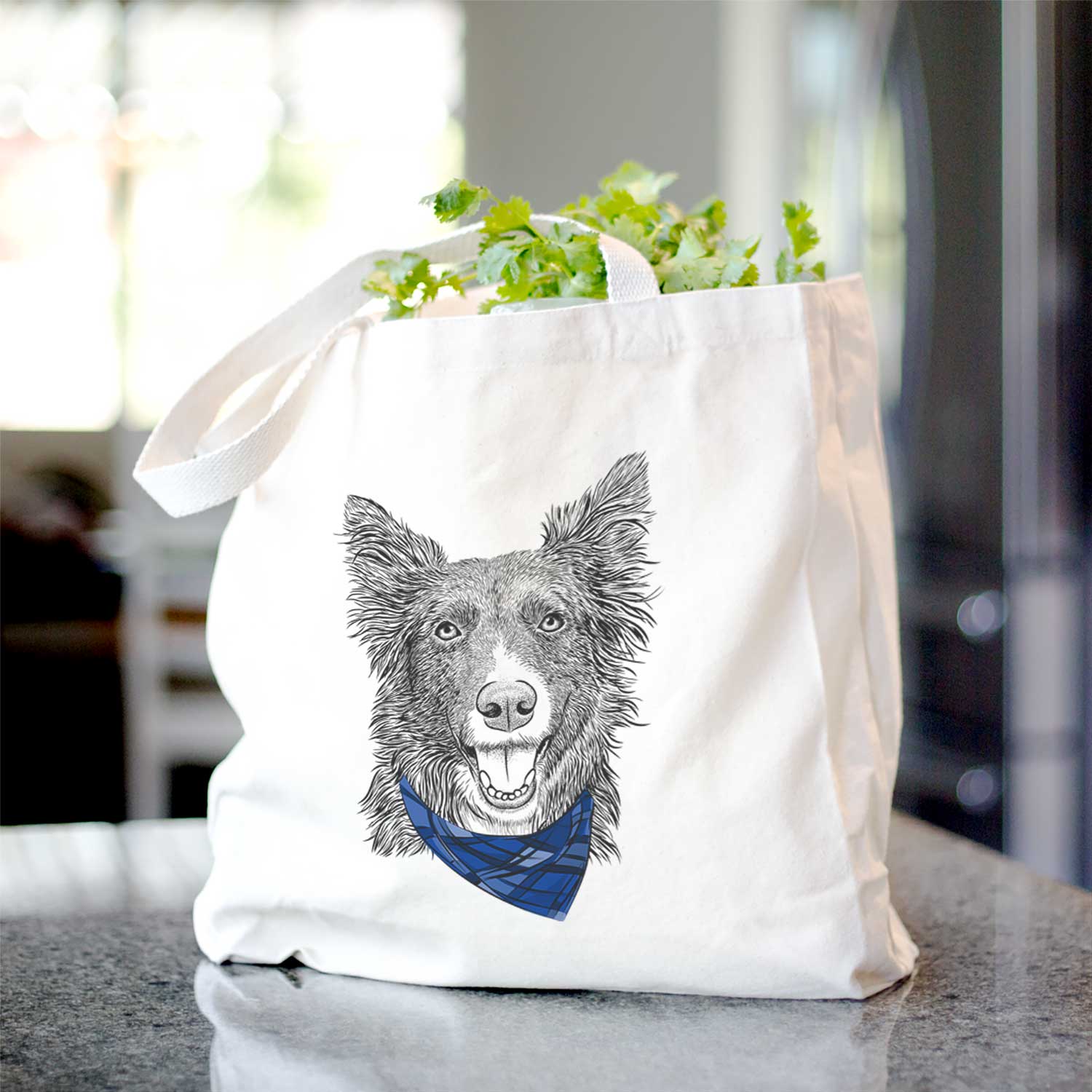 Marti the Border Collie - Tote Bag