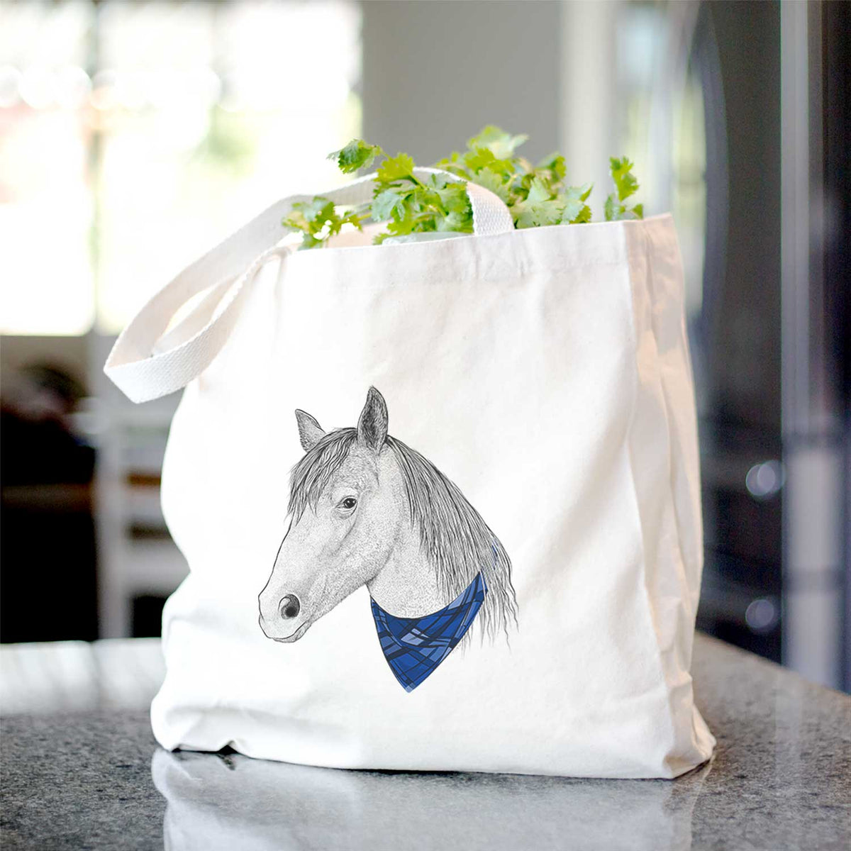 Midnight the Missouri Foxtrotter Horse - Tote Bag