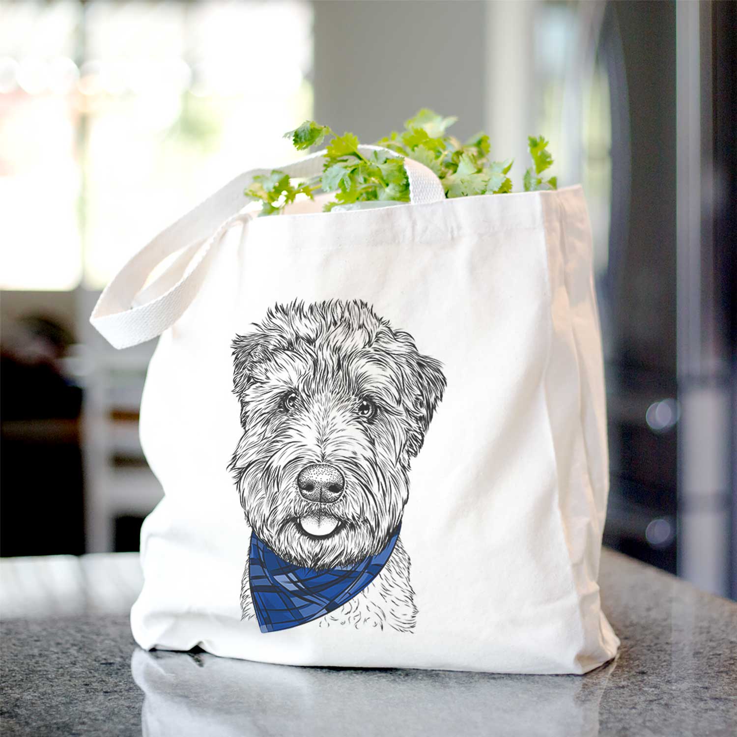 Milton the Soft Coated Wheaten Terrier - Tote Bag