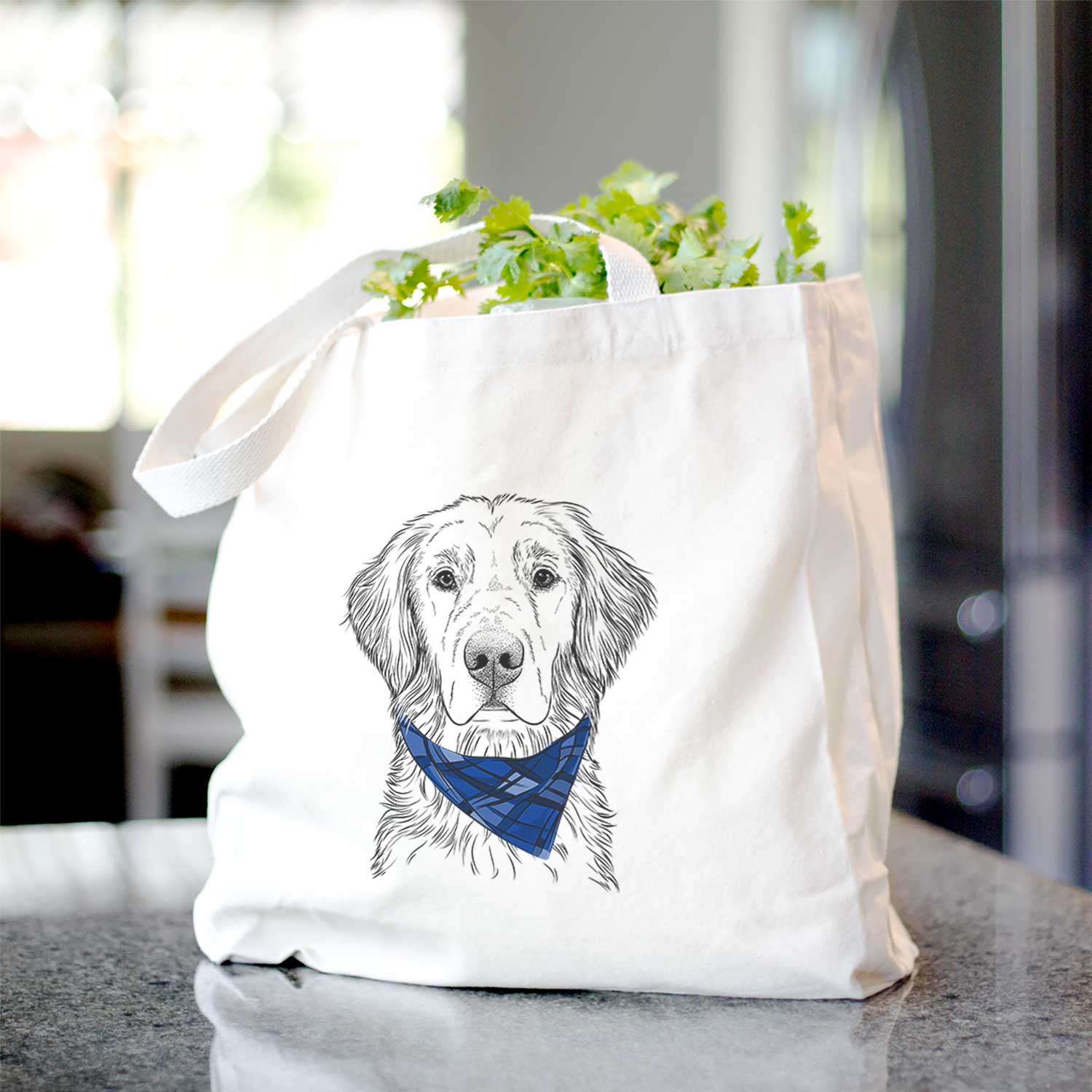 Moose the Field Golden Retriever - Tote Bag