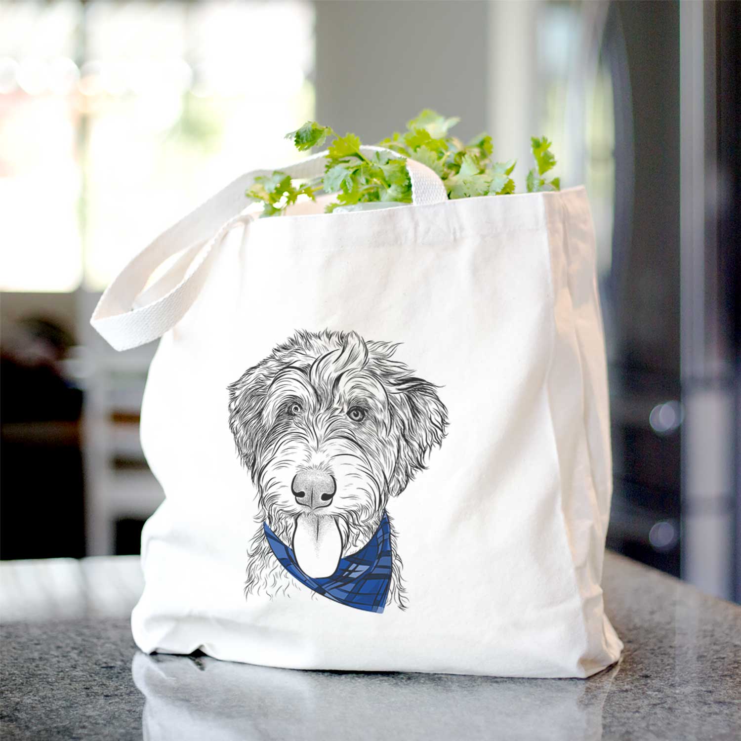 Myrtle Mae the Aussiedoodle - Tote Bag