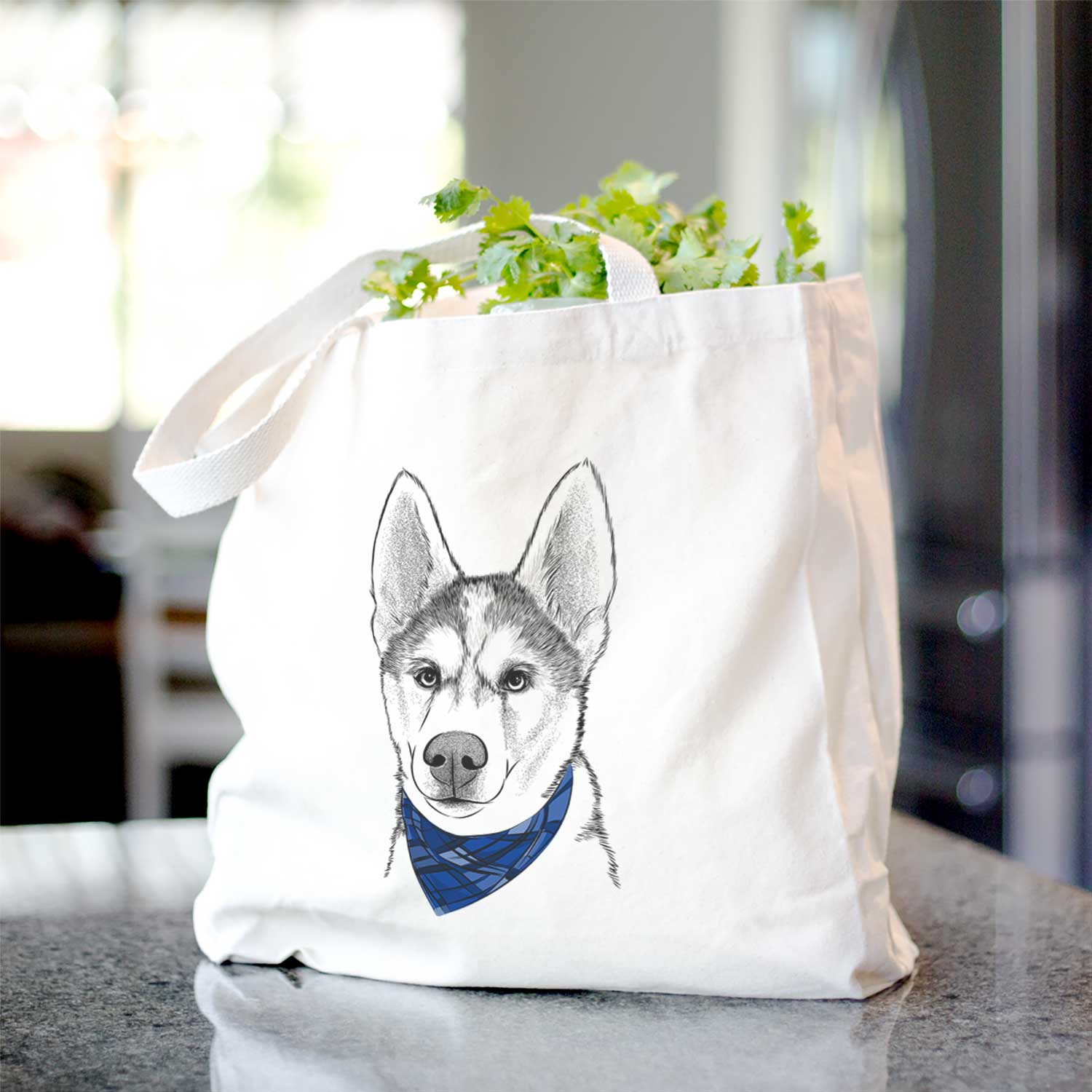 Odin the Siberian Husky - Tote Bag