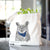 Ozwald the Grey Horned Owl - Tote Bag