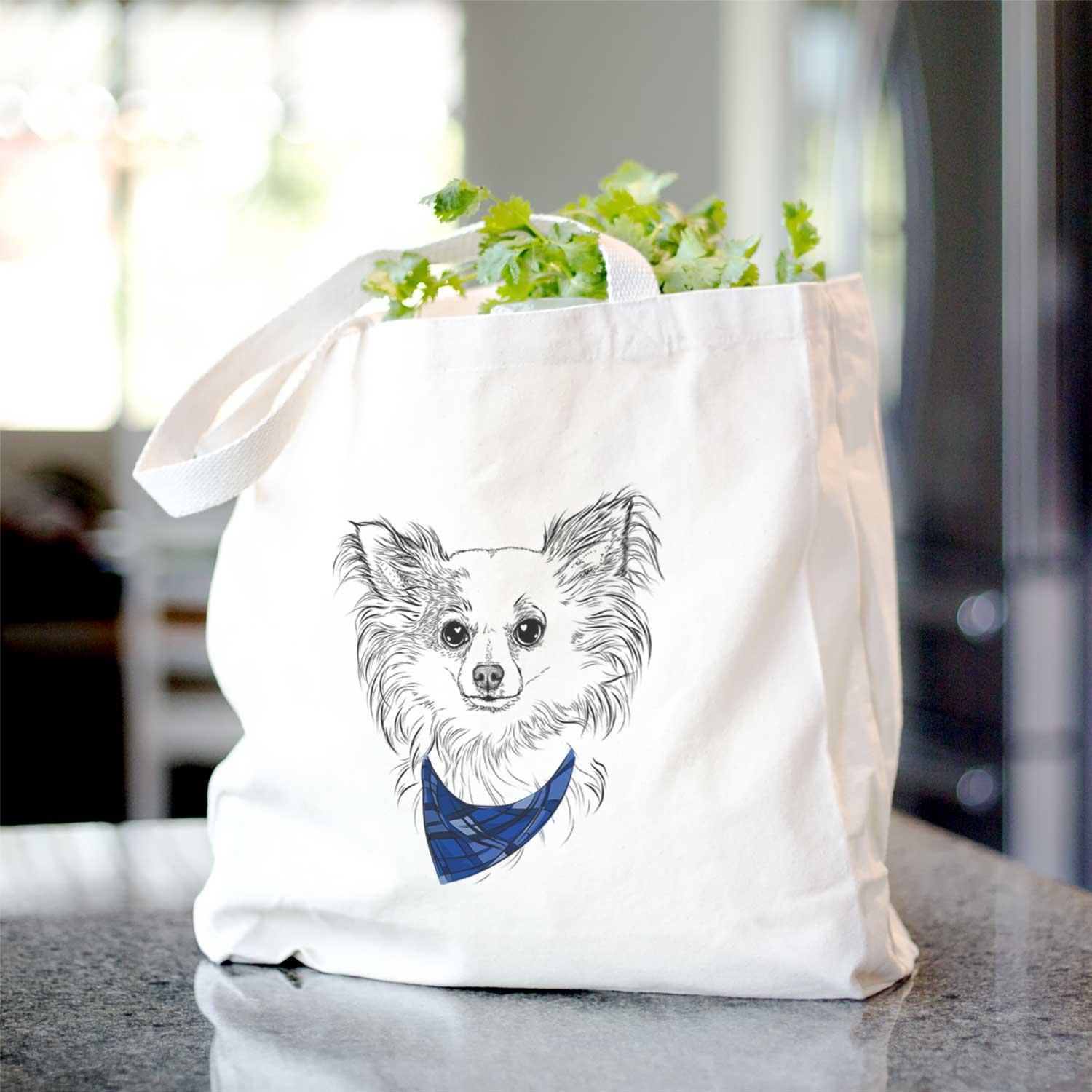 Princess Ava Bisou the Long Haired Chihuahua - Tote Bag