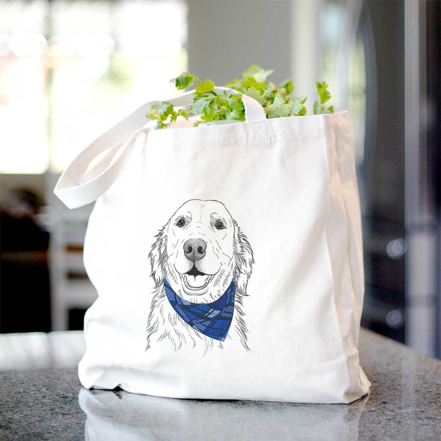 Ridge the Golden Retriever - Tote Bag