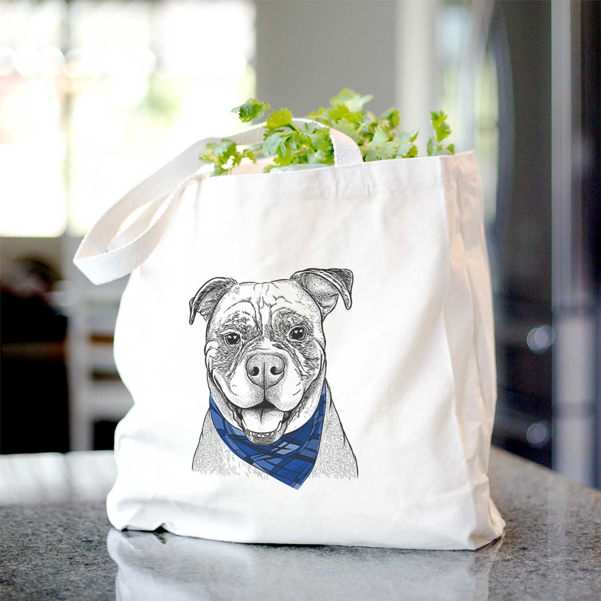 Rufus the American Bulldog - Tote Bag