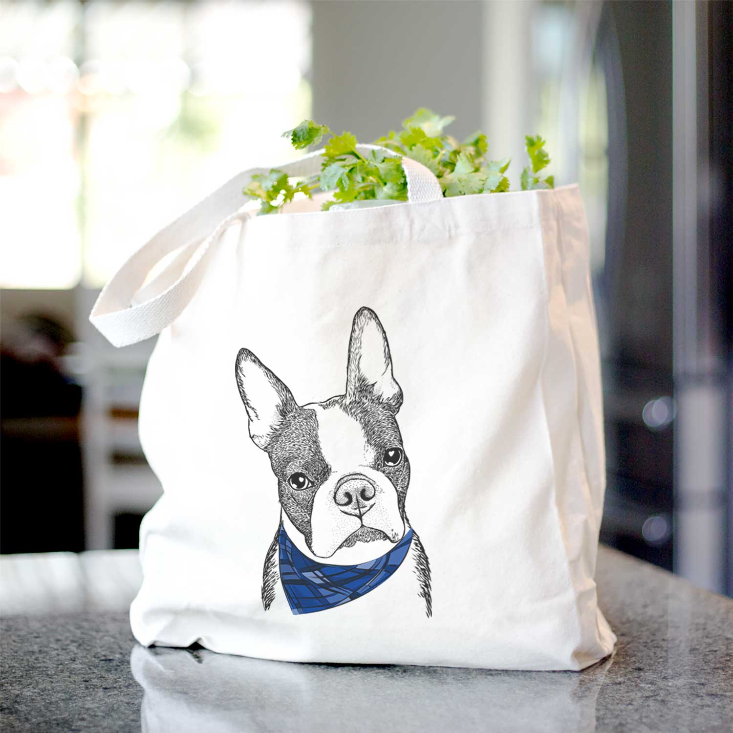 Samuel the Boston Terrier - Tote Bag